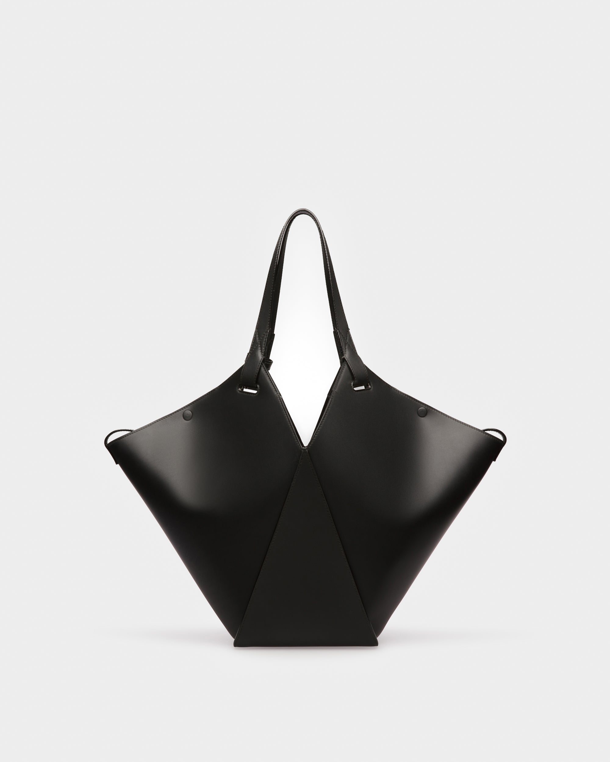 Ahria Leather Tote In Black - Women's - Bally - 03