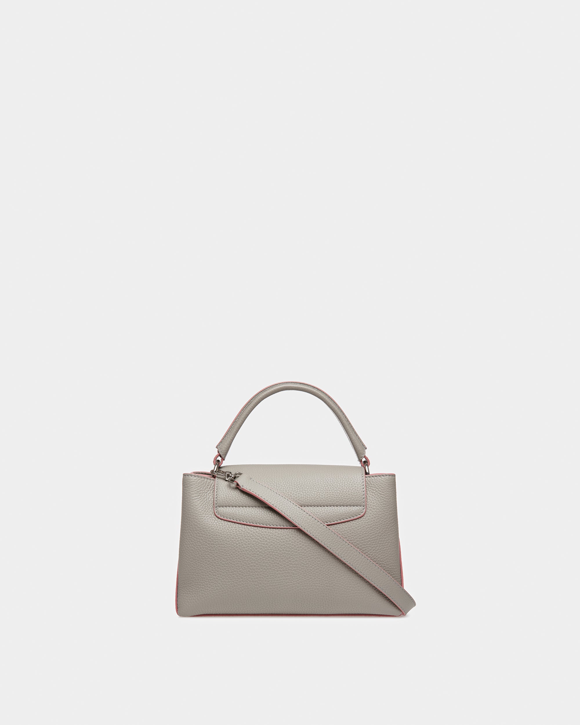 Layka Small Leather Top Handle Bag In Stone - Women's - Bally - 03