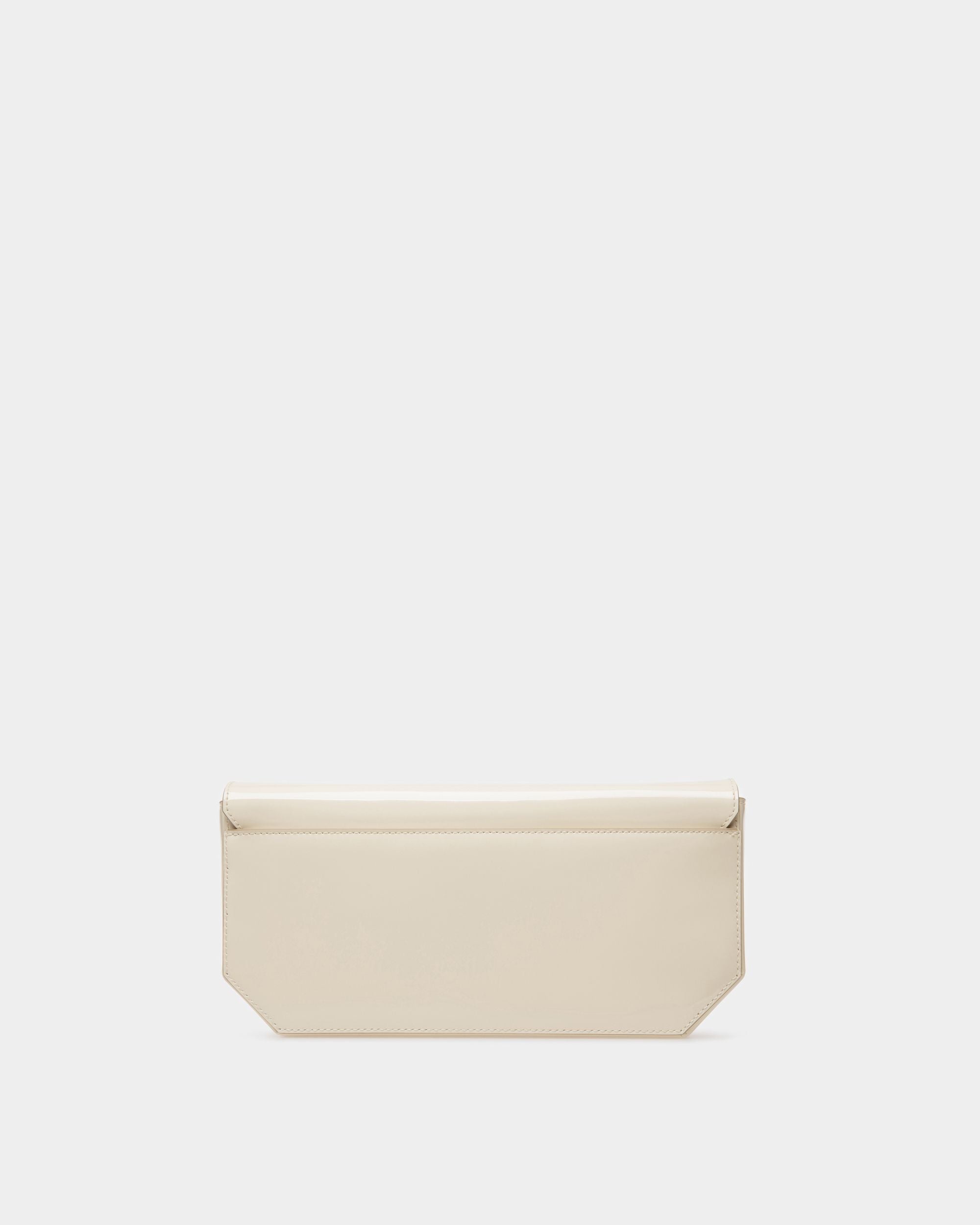 Emblem Shoulder Bag In Bone Leather - Women's - Bally - 03