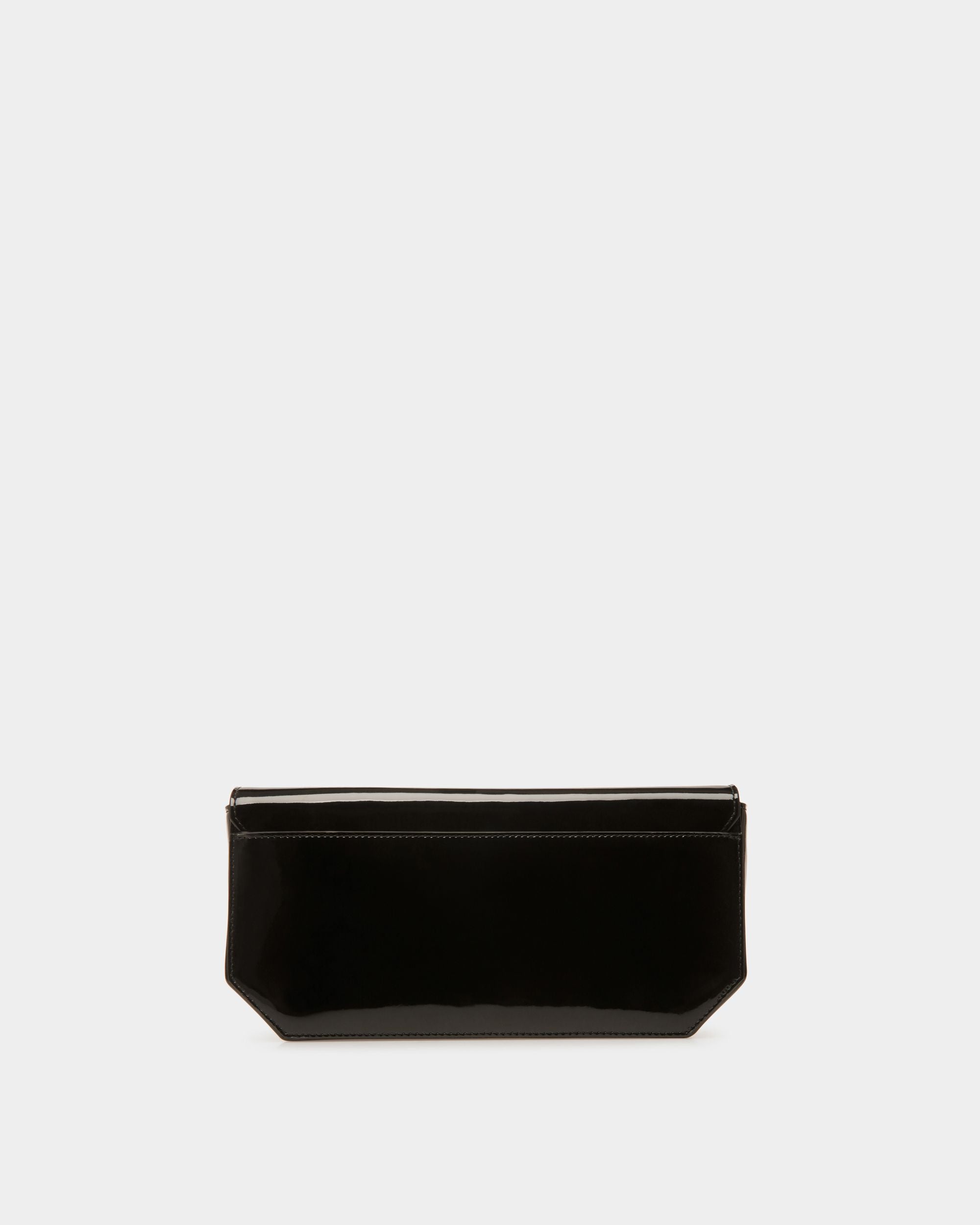 Emblem Shoulder Bag In Black Leather - Women's - Bally - 03