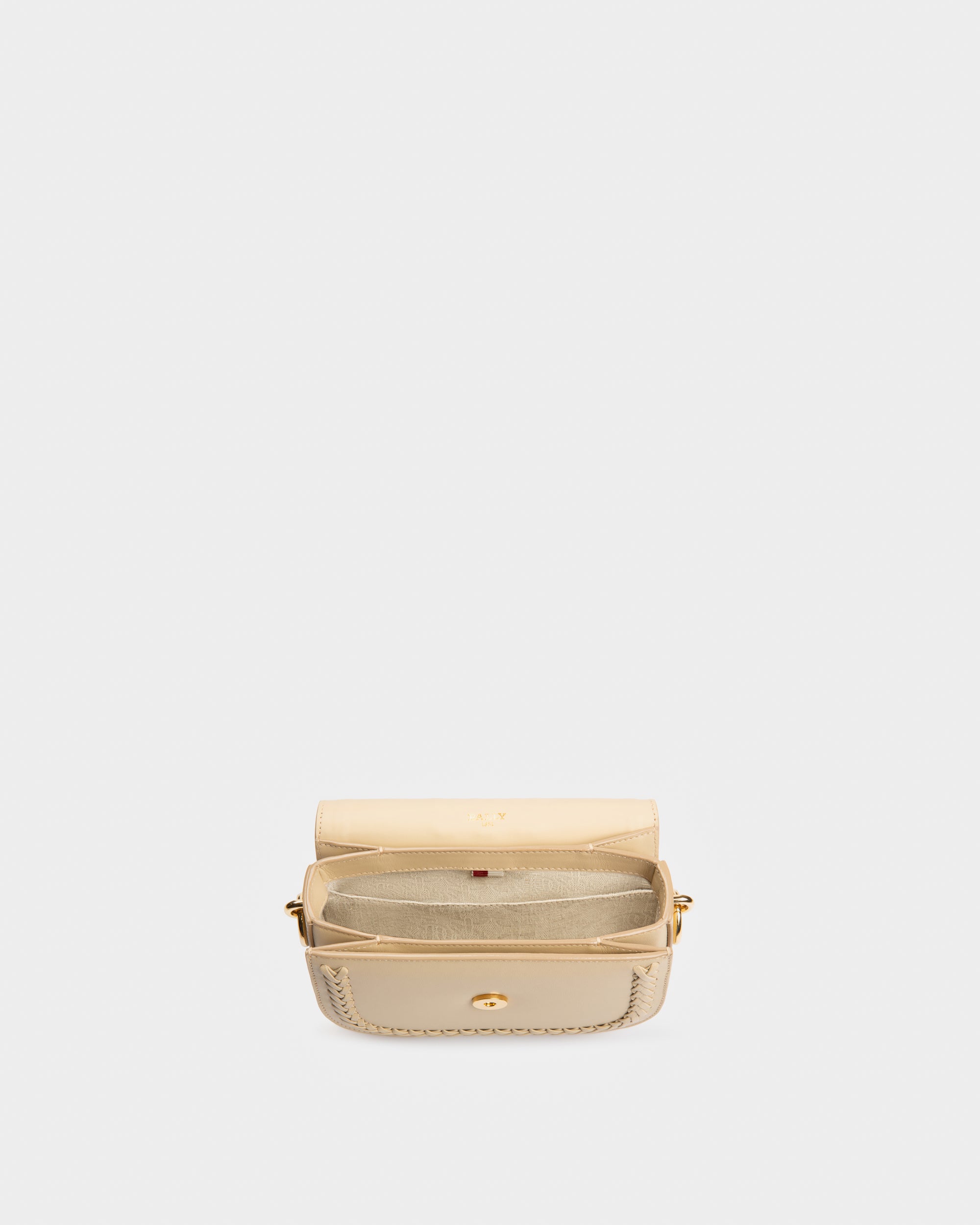 Baily Leather Minibag In Light Beige - Women's - Bally - 04