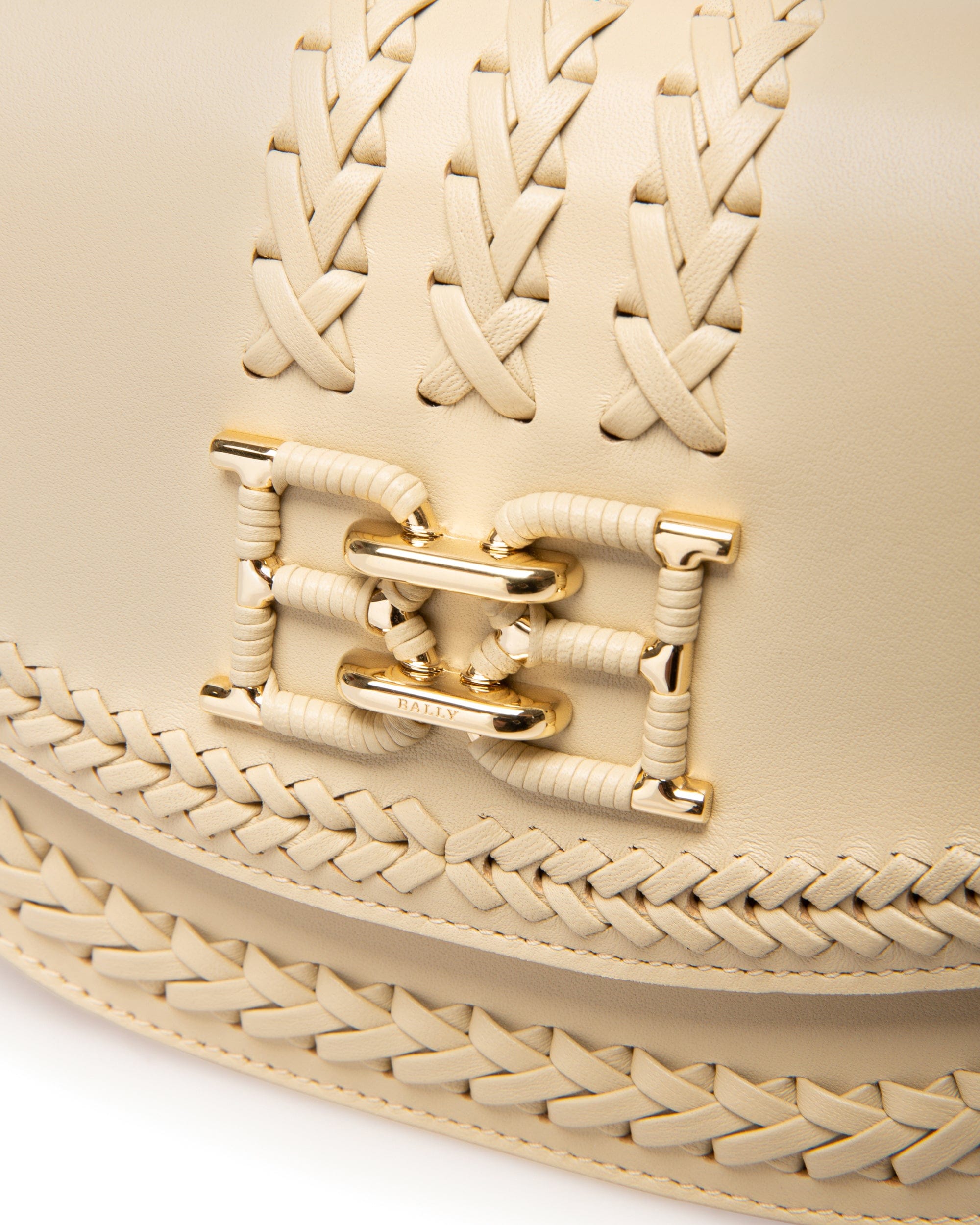 Baily Leather Minibag In Light Beige - Women's - Bally - 05