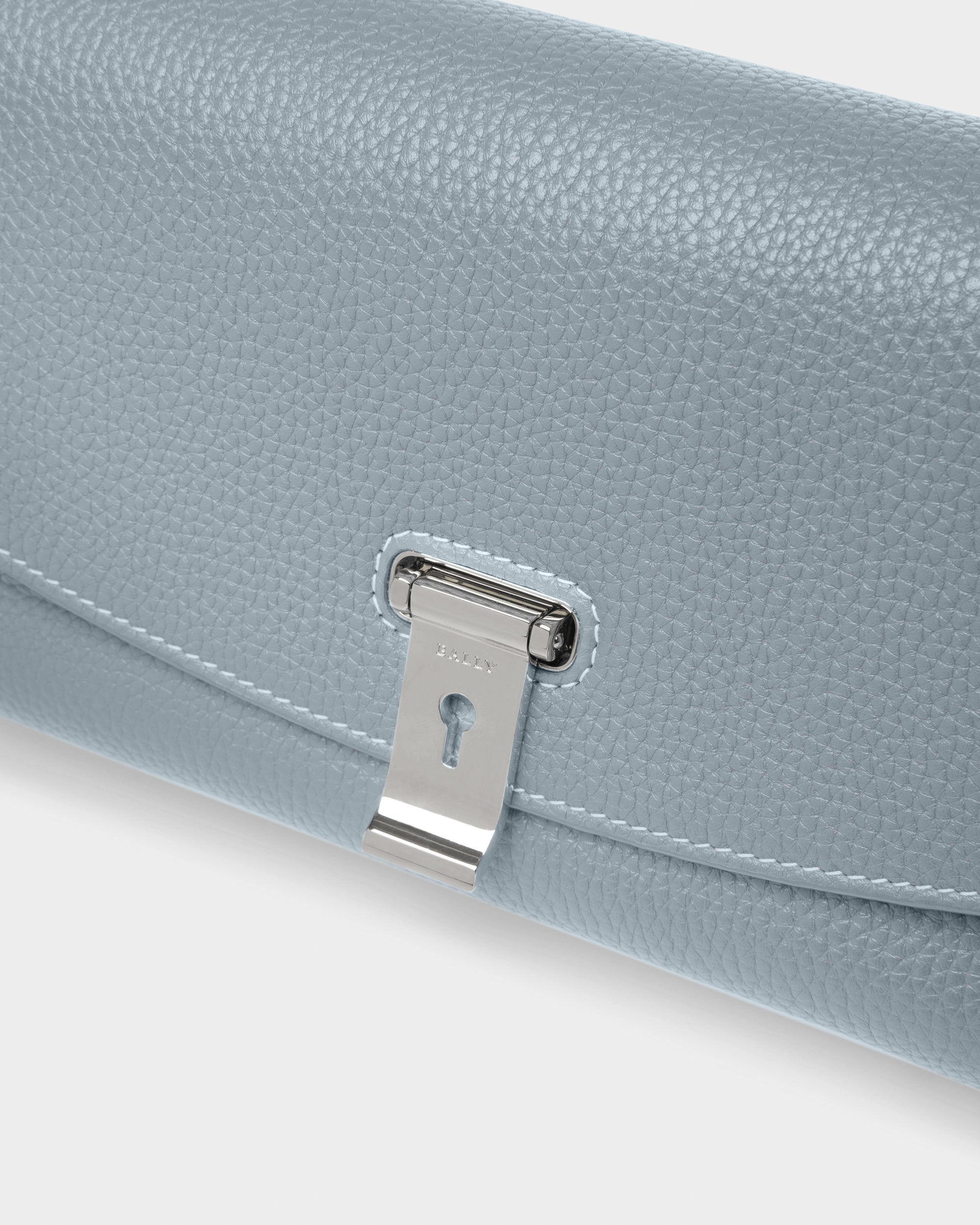 Leena Leather Minibag In Light Blue - Women's - Bally - 05