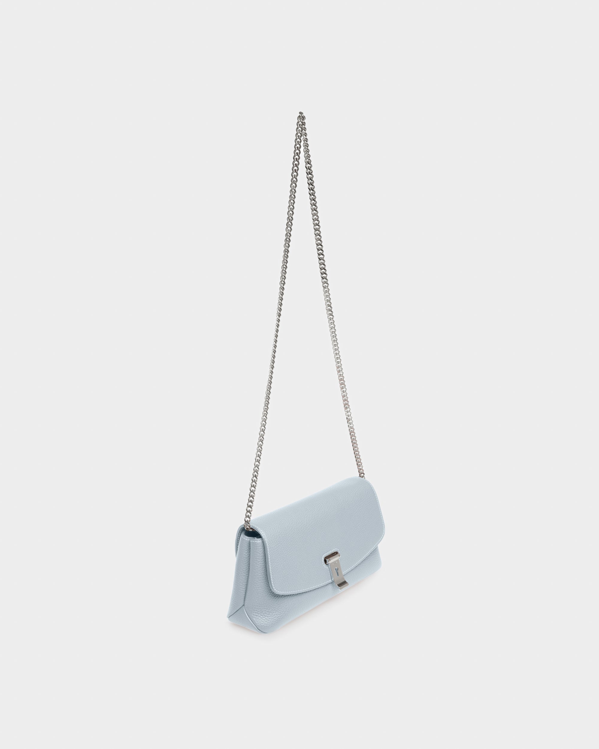 Leena Leather Minibag In Light Blue - Women's - Bally - 06