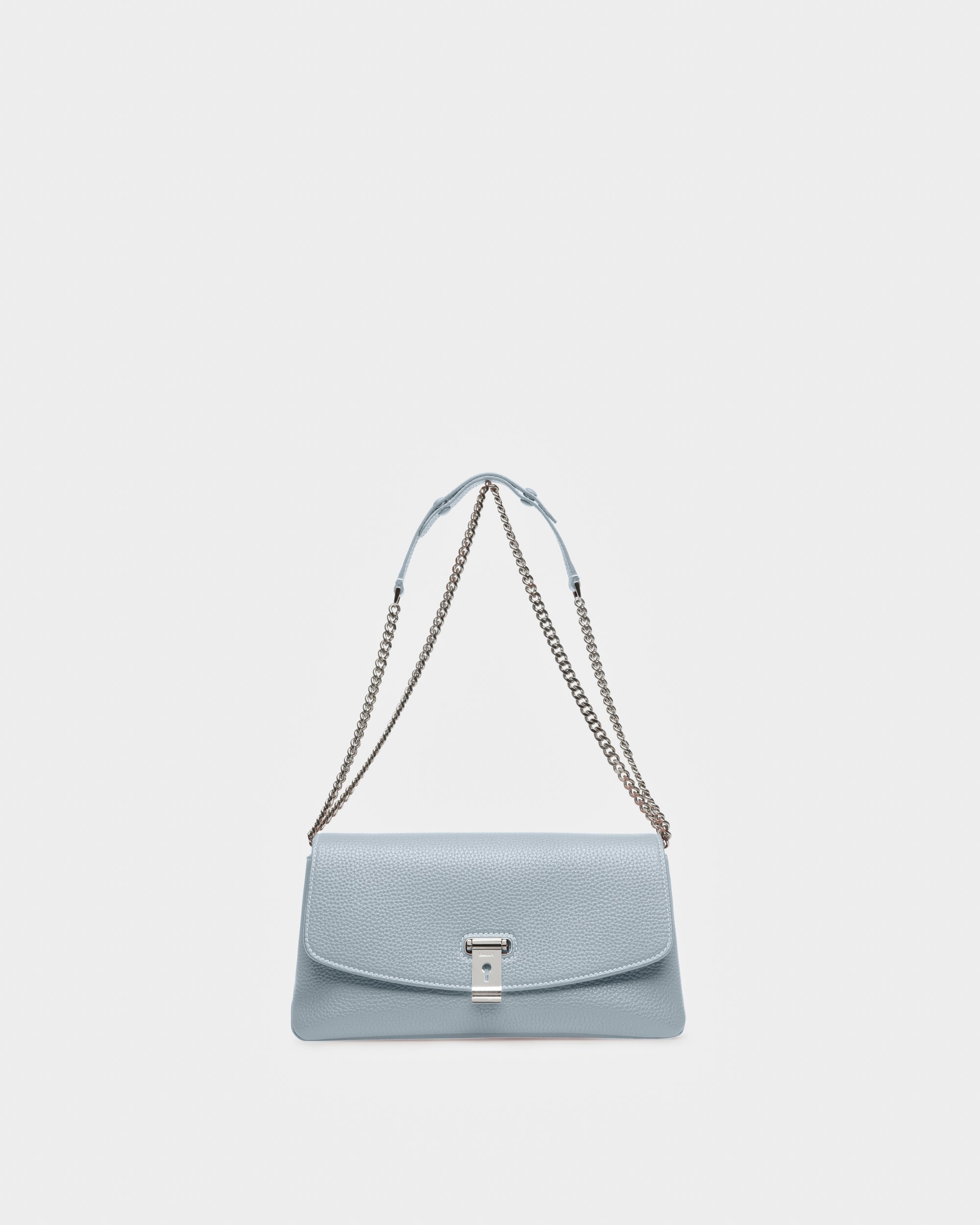 Leena Leather Minibag In Light Blue - Women's - Bally - 07