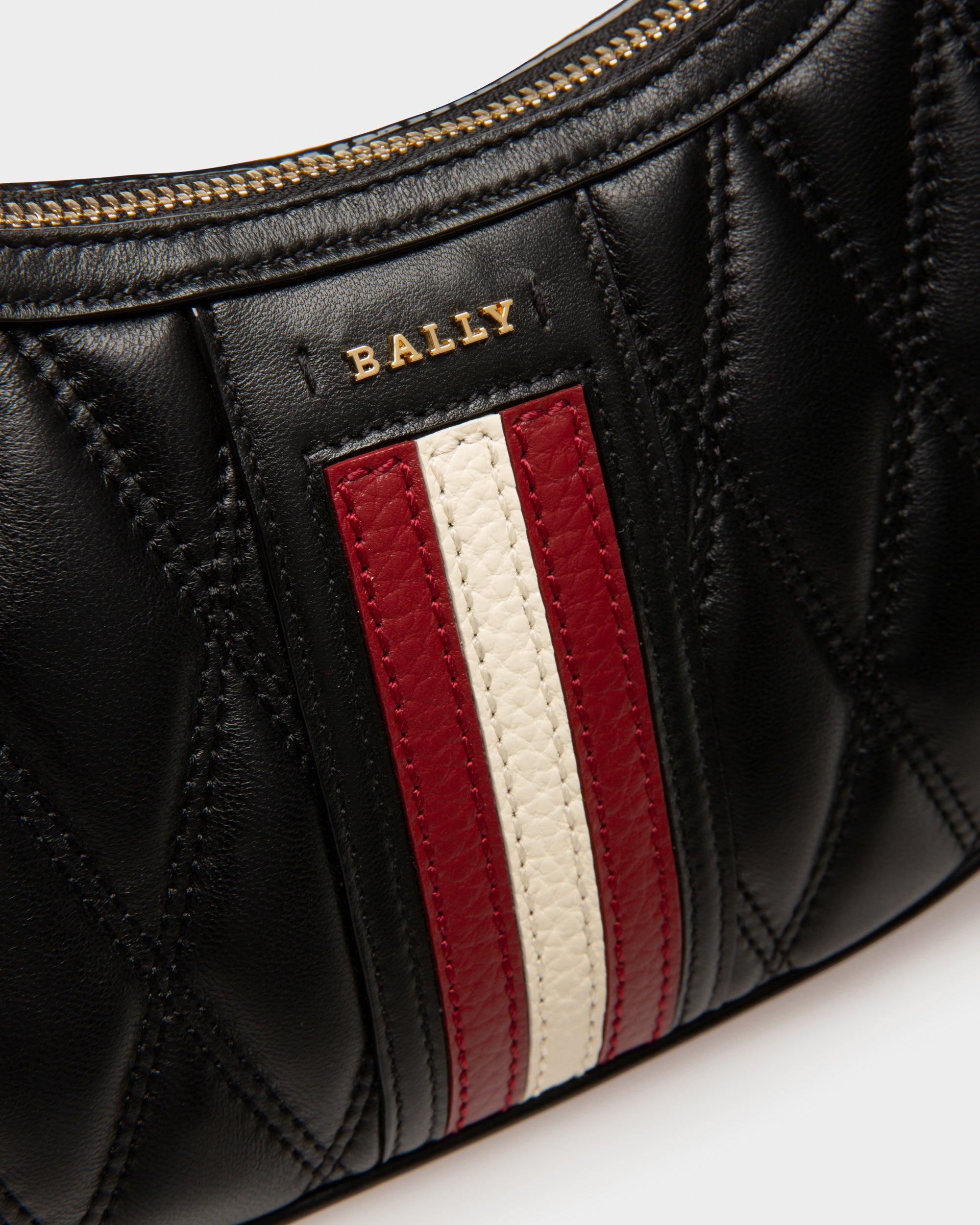 Deyr Leather Minibag In Black - Women's - Bally - 04