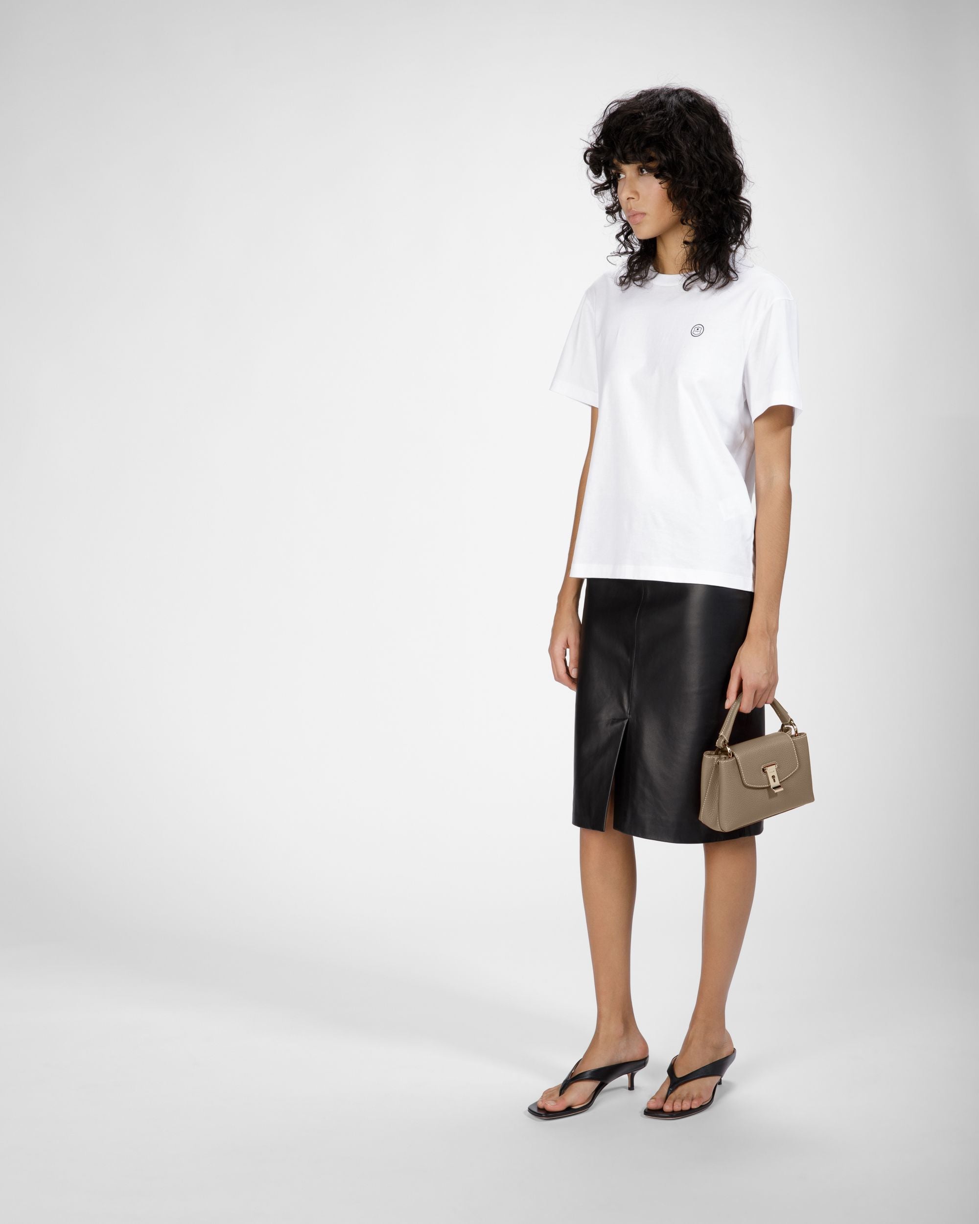 Lock Me Top Handle Bag In Light Brown Leather - Women's - Bally - 07