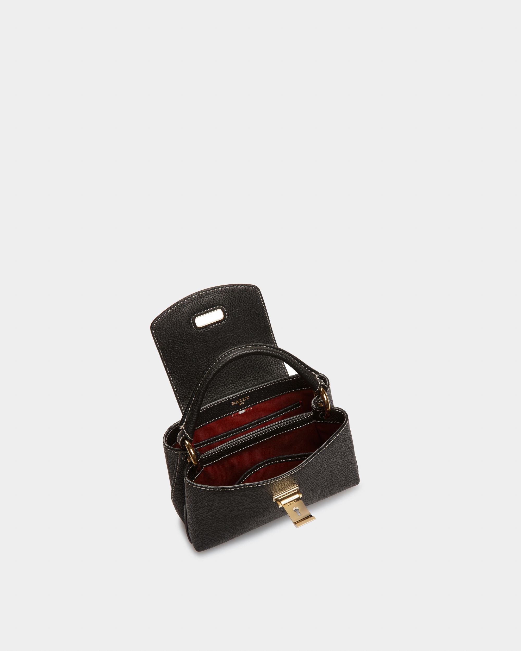 Layka XS Leather Minibag In Black - Women's - Bally - 05