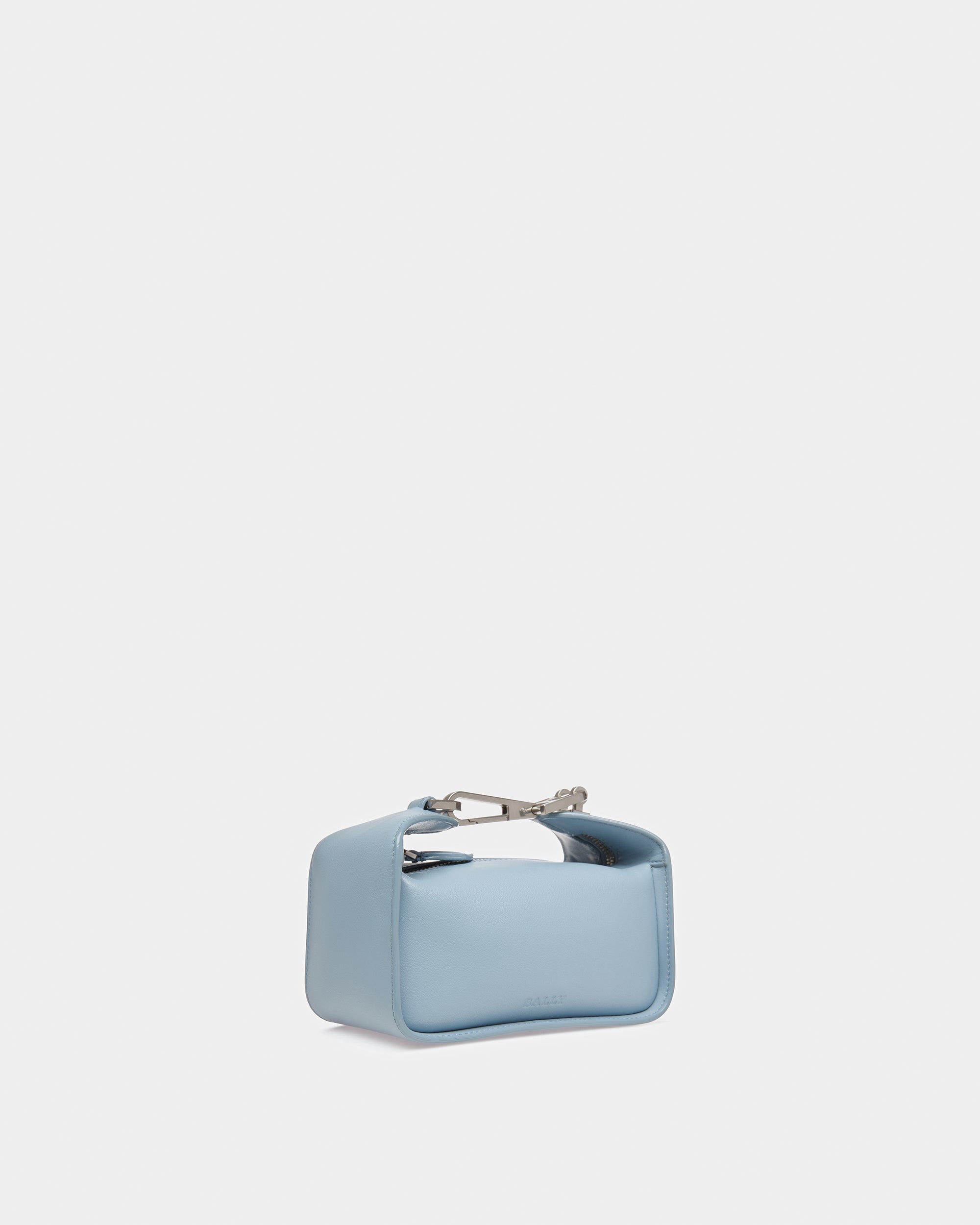 B-Hook XS Leather Minibag In Light Blue - Women's - Bally - 07
