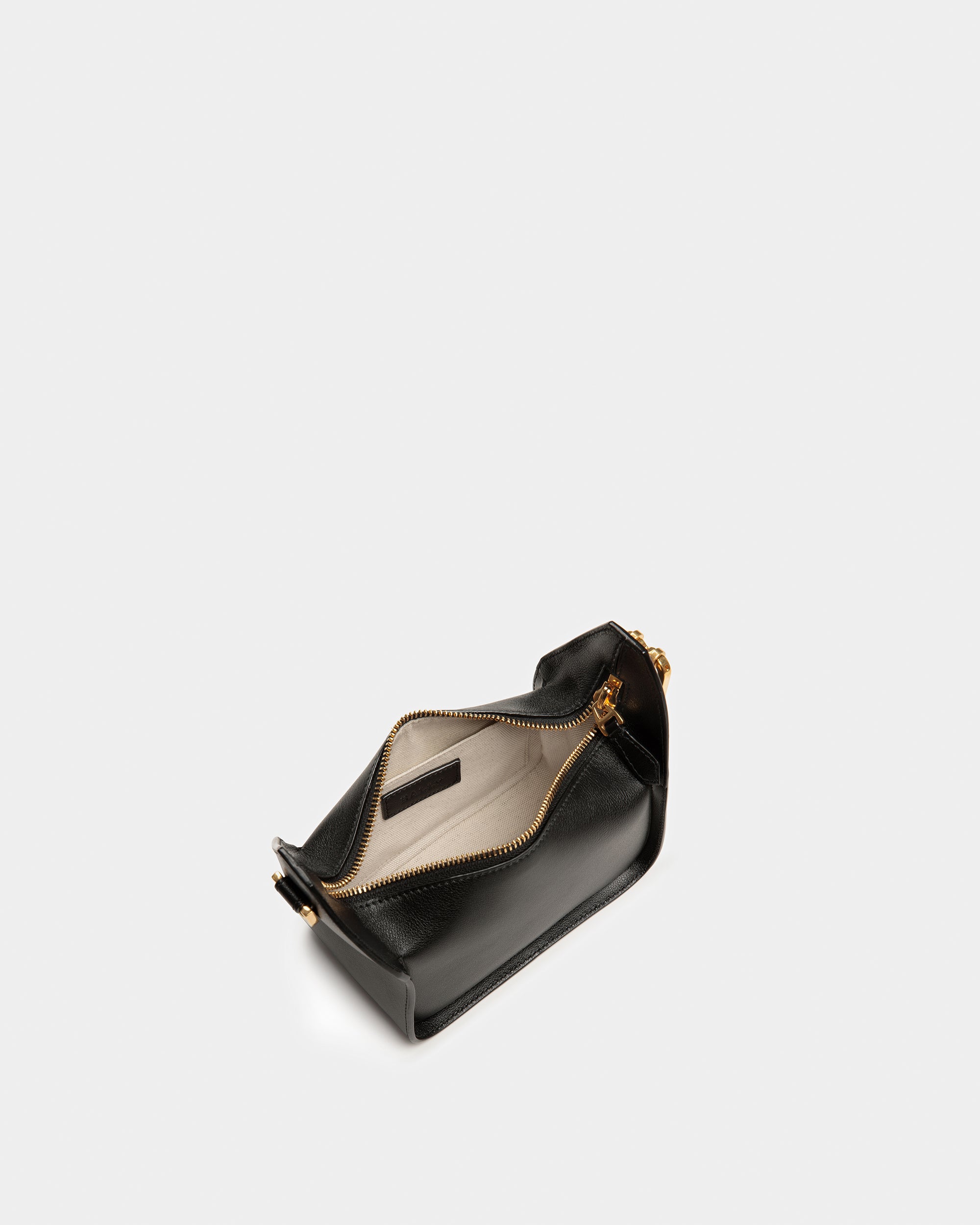 B-Hook XS Leather Minibag In Black - Women's - Bally - 04