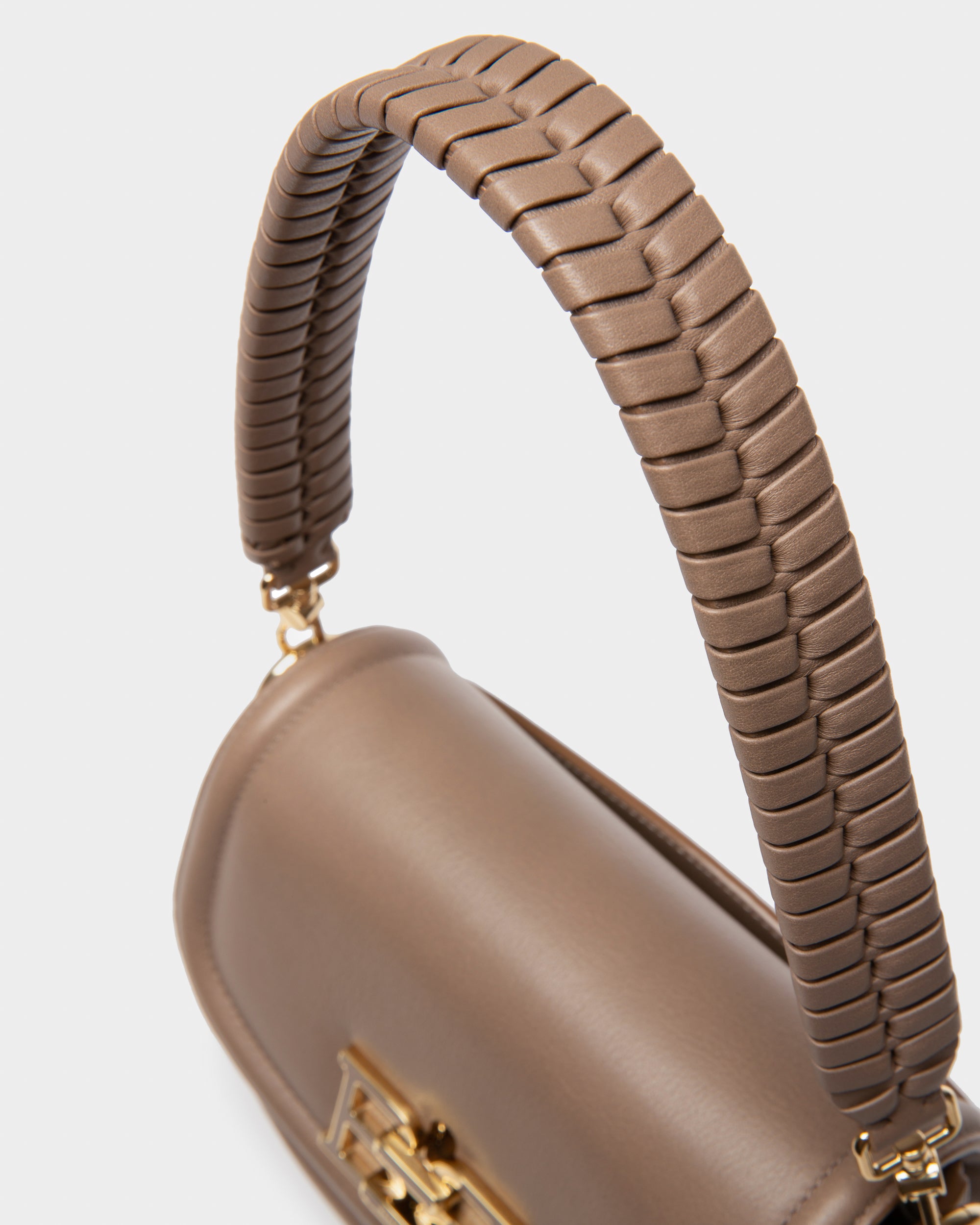 Baily Leather Minibag In Taupe - Women's - Bally - 04