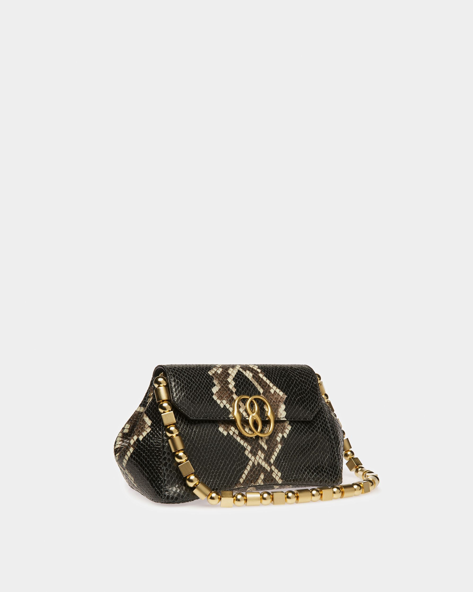 Emblem Minibag In Python Print - Women's - Bally - 04