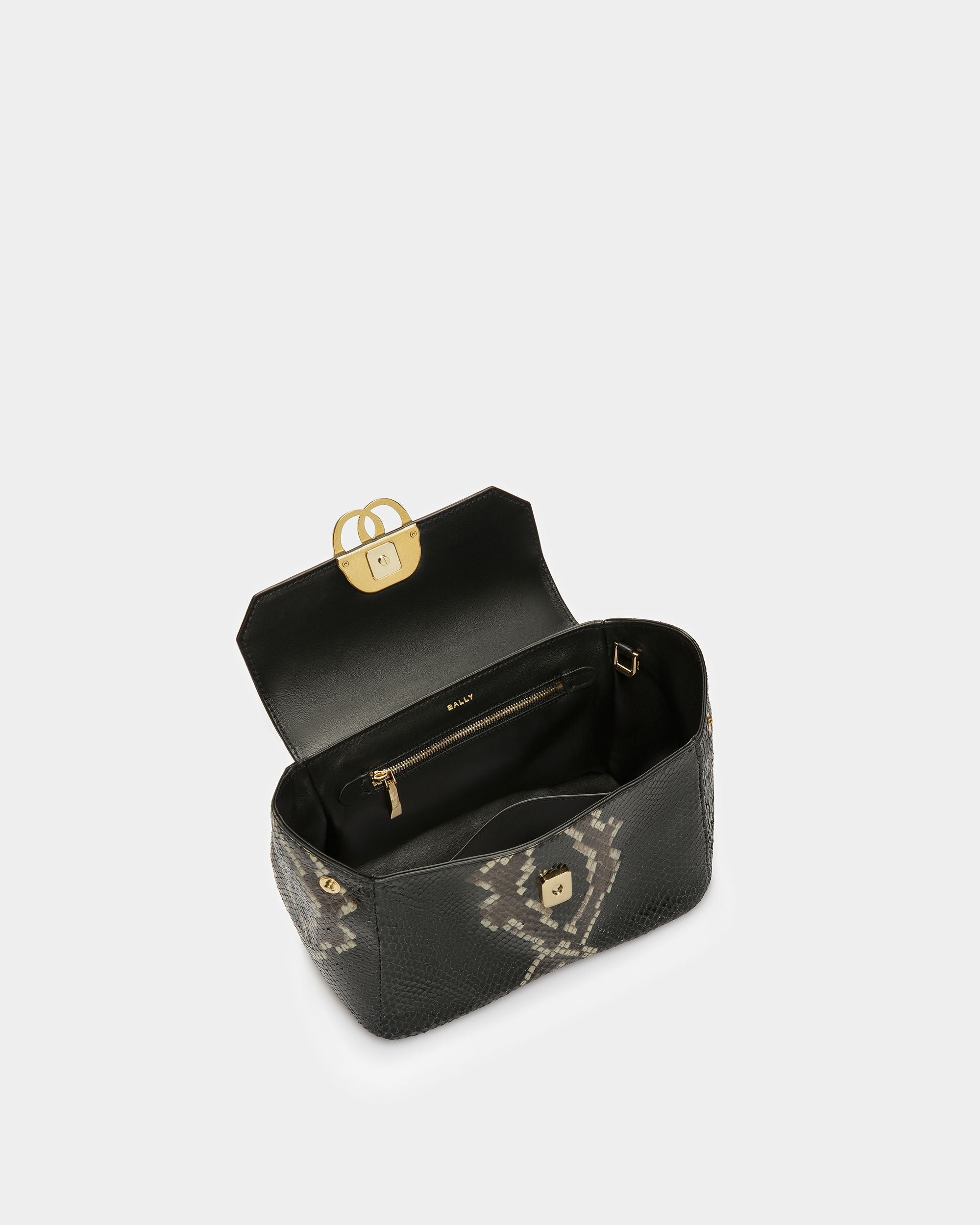 Emblem Minibag In Python Print - Women's - Bally - 05