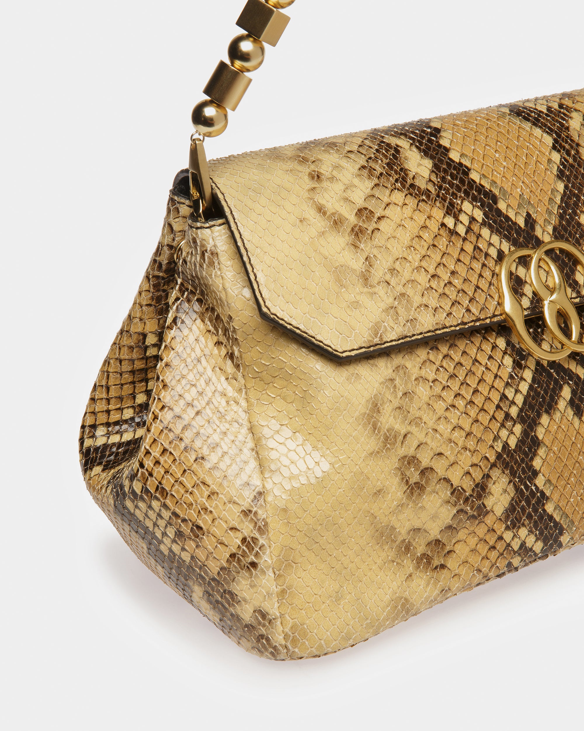 Emblem Shoulder Bag In Python Print - Women's - Bally - 06
