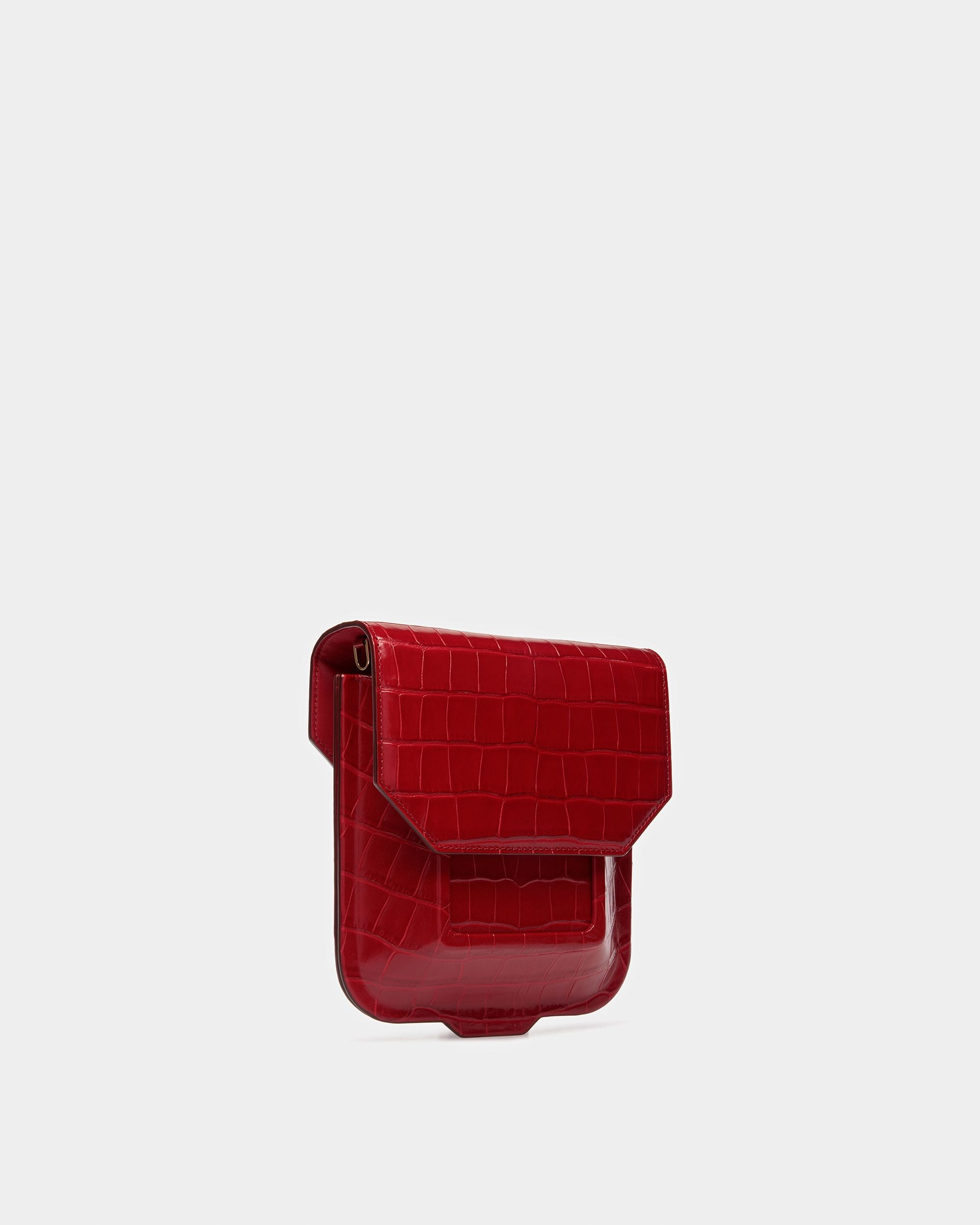 To Go Minibag In Crocodile Embossed Leather - Women's - Bally - 05