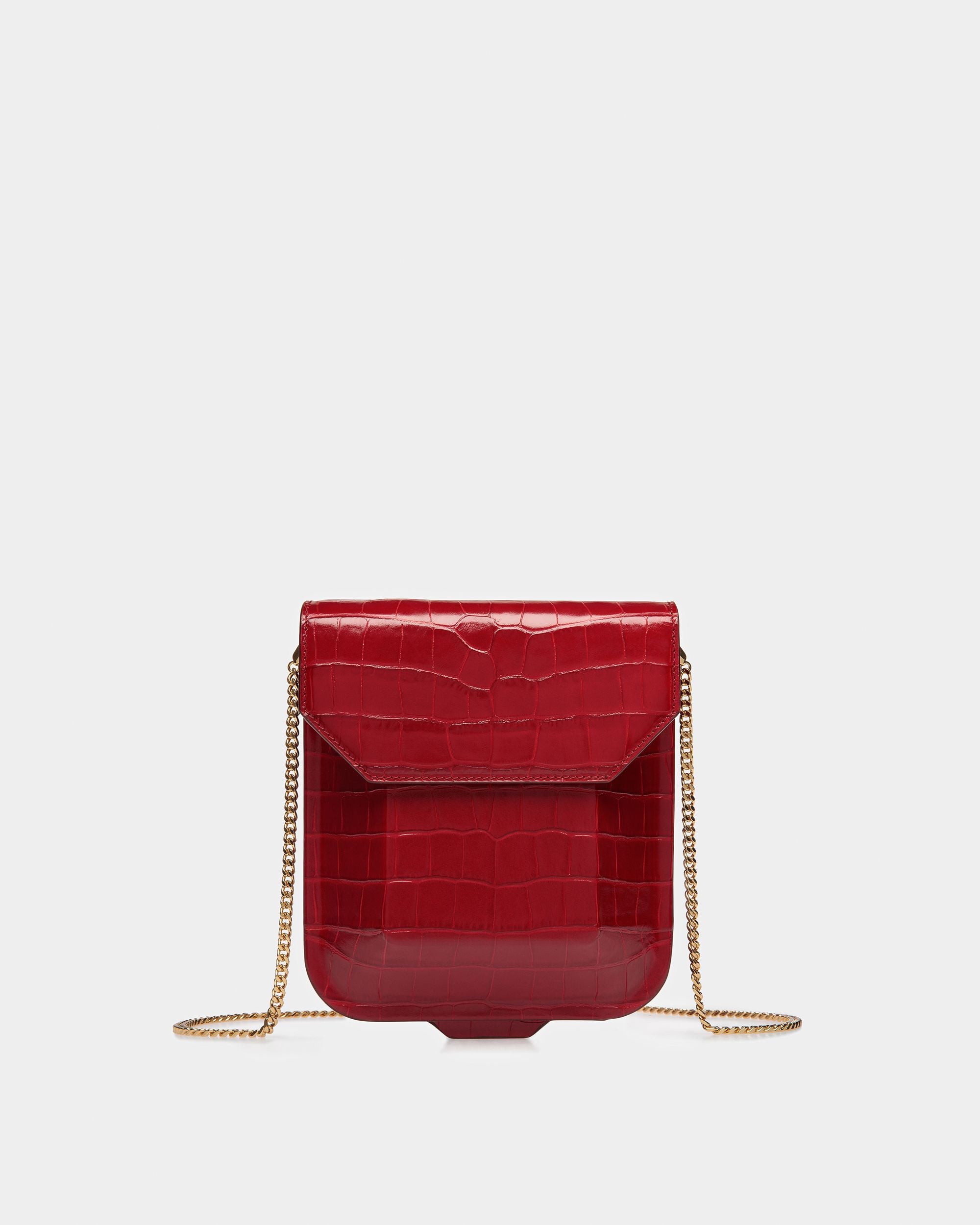 To Go Minibag In Crocodile Embossed Leather - Women's - Bally - 07