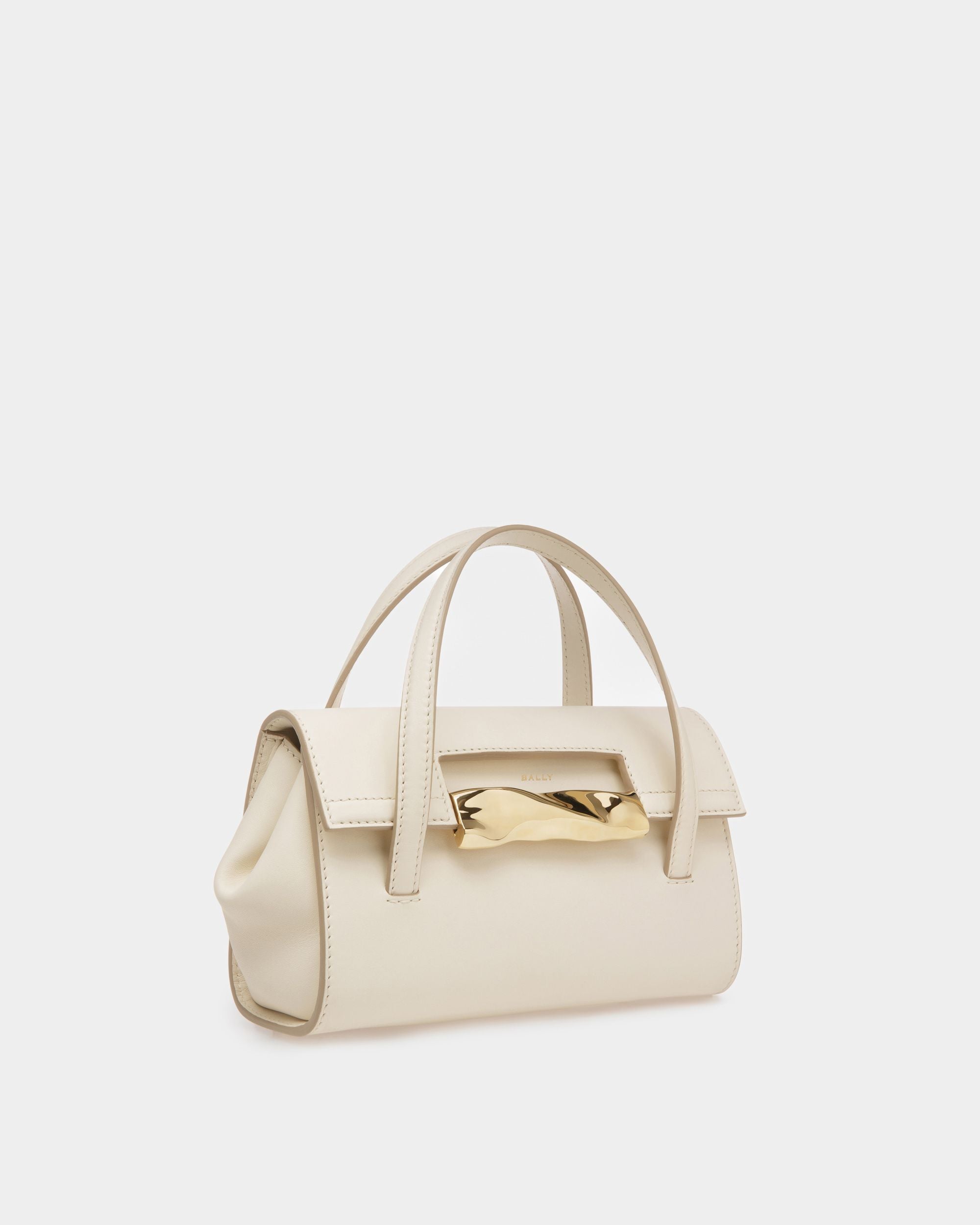 Baroque Minibag In Bone Leather - Women's - Bally - 04