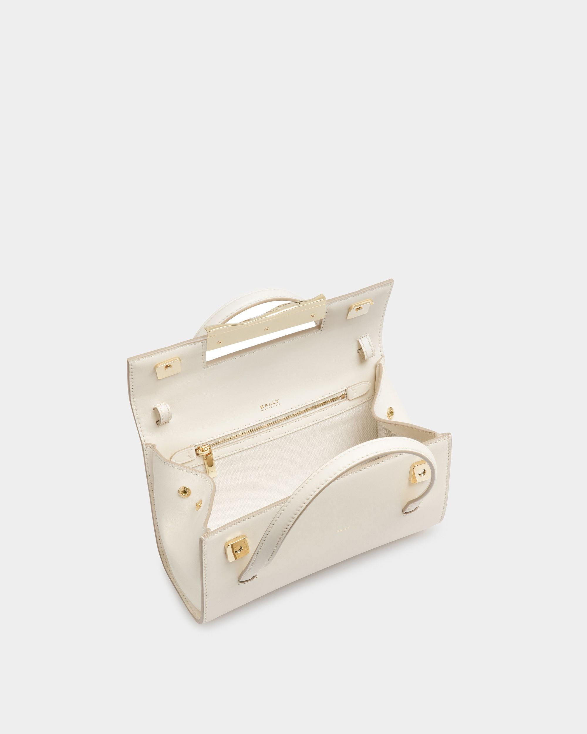 Baroque Minibag In Bone Leather - Women's - Bally - 05