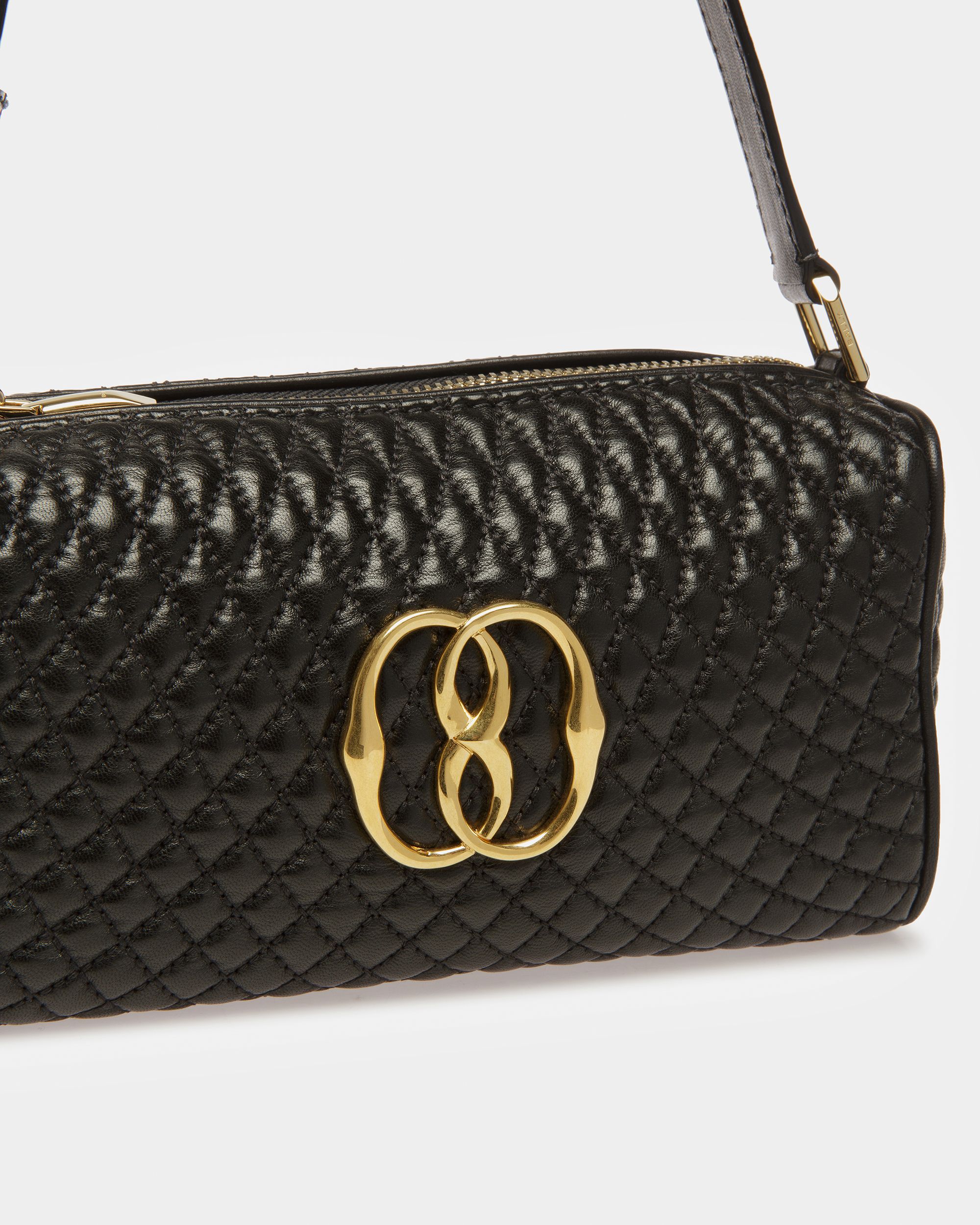 Emblem Minibag In Quilted Leather - Women's - Bally - 06