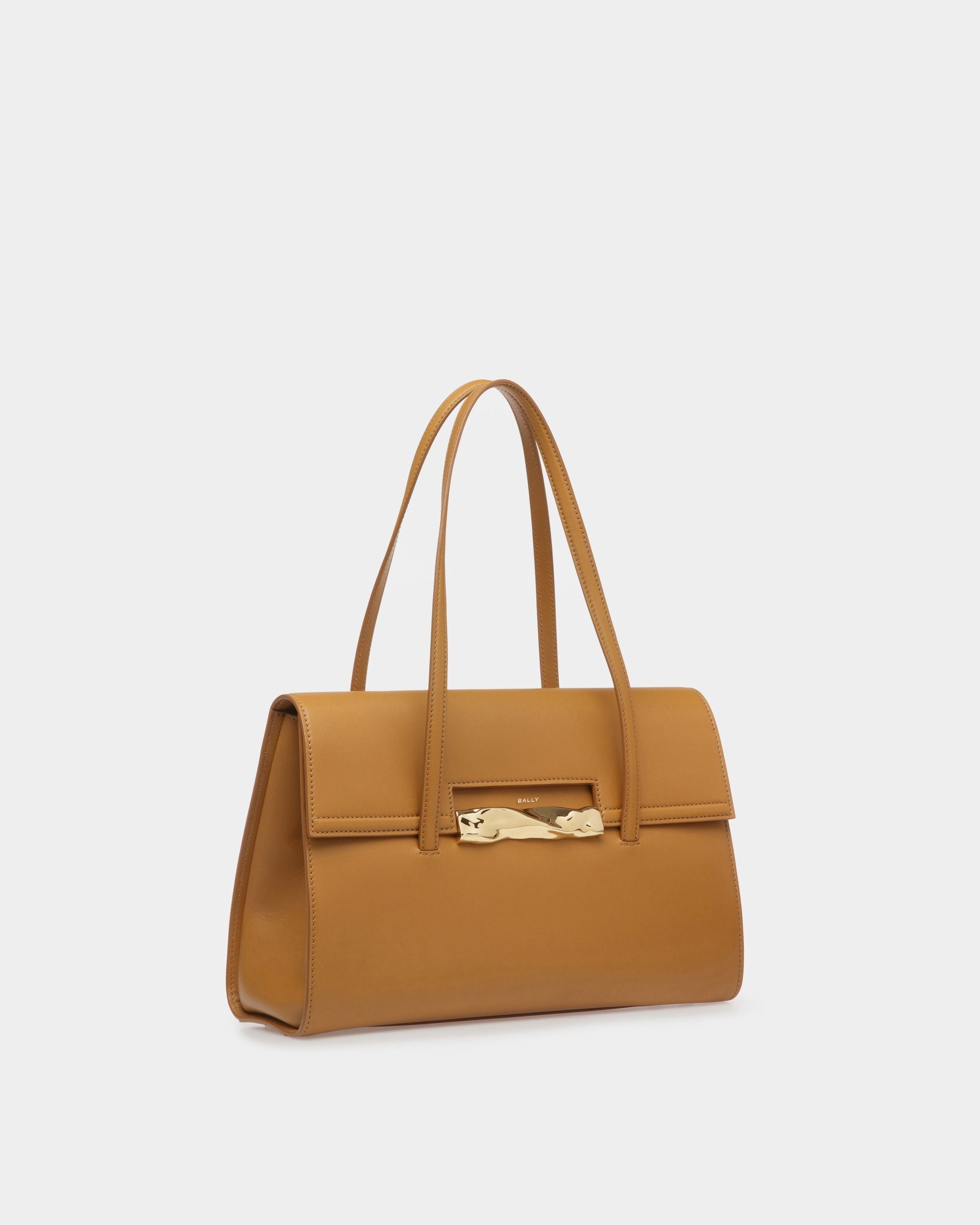 Baroque Shoulder Bag In Desert Leather - Women's - Bally - 04