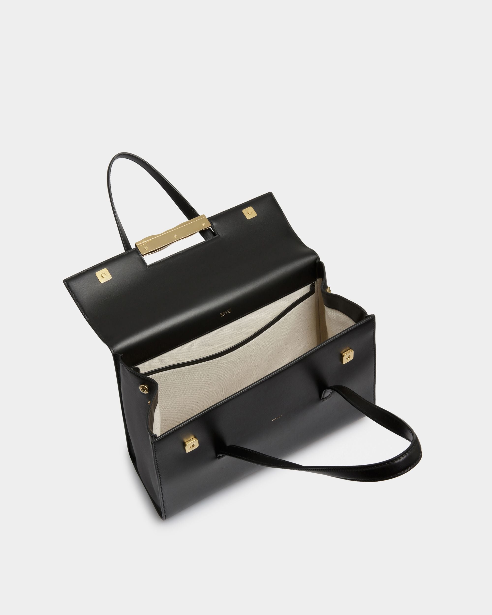Baroque Shoulder Bag In Black Leather - Women's - Bally - 05