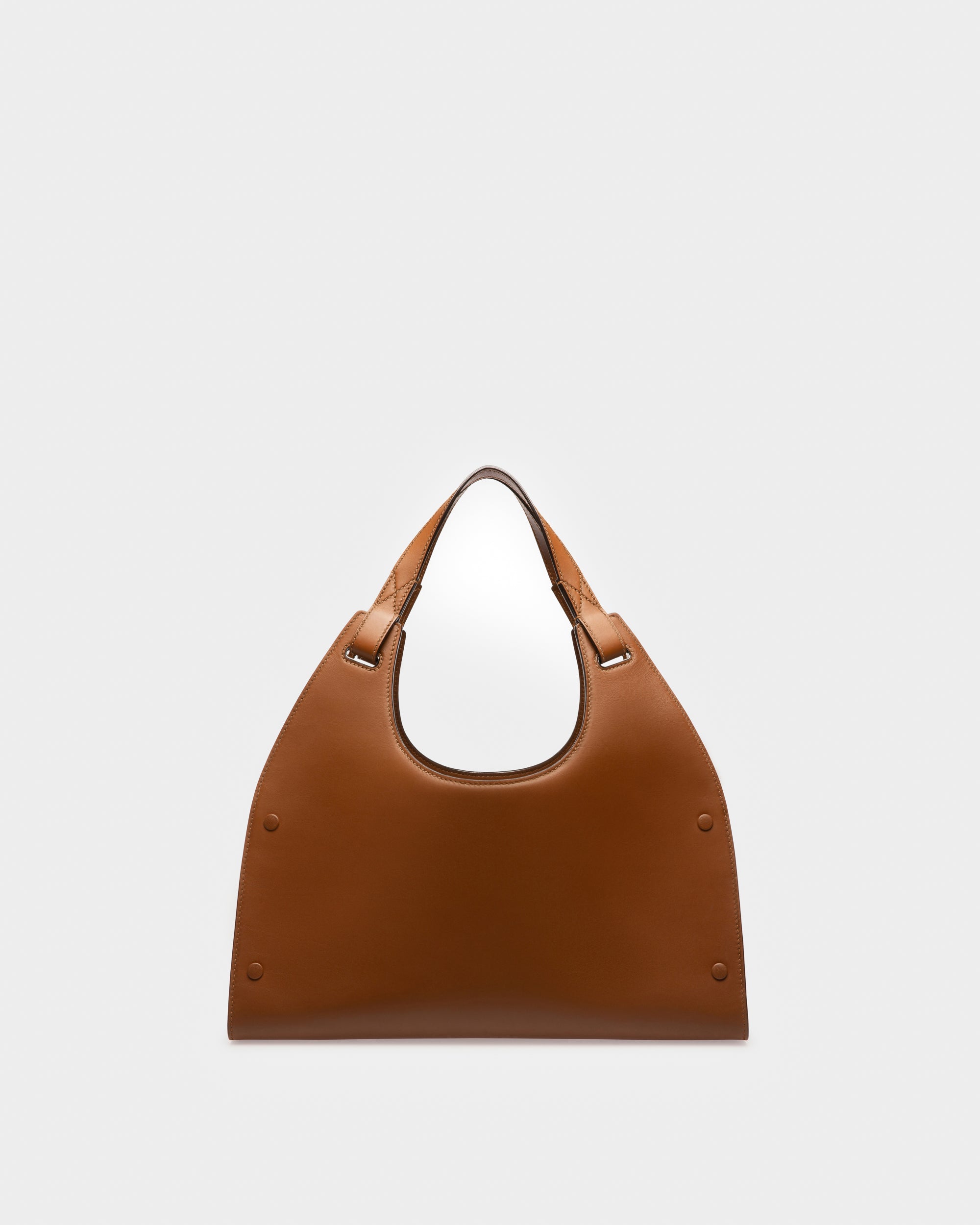 Ahres Leather Shoulder Bag In Brown - Women's - Bally - 03