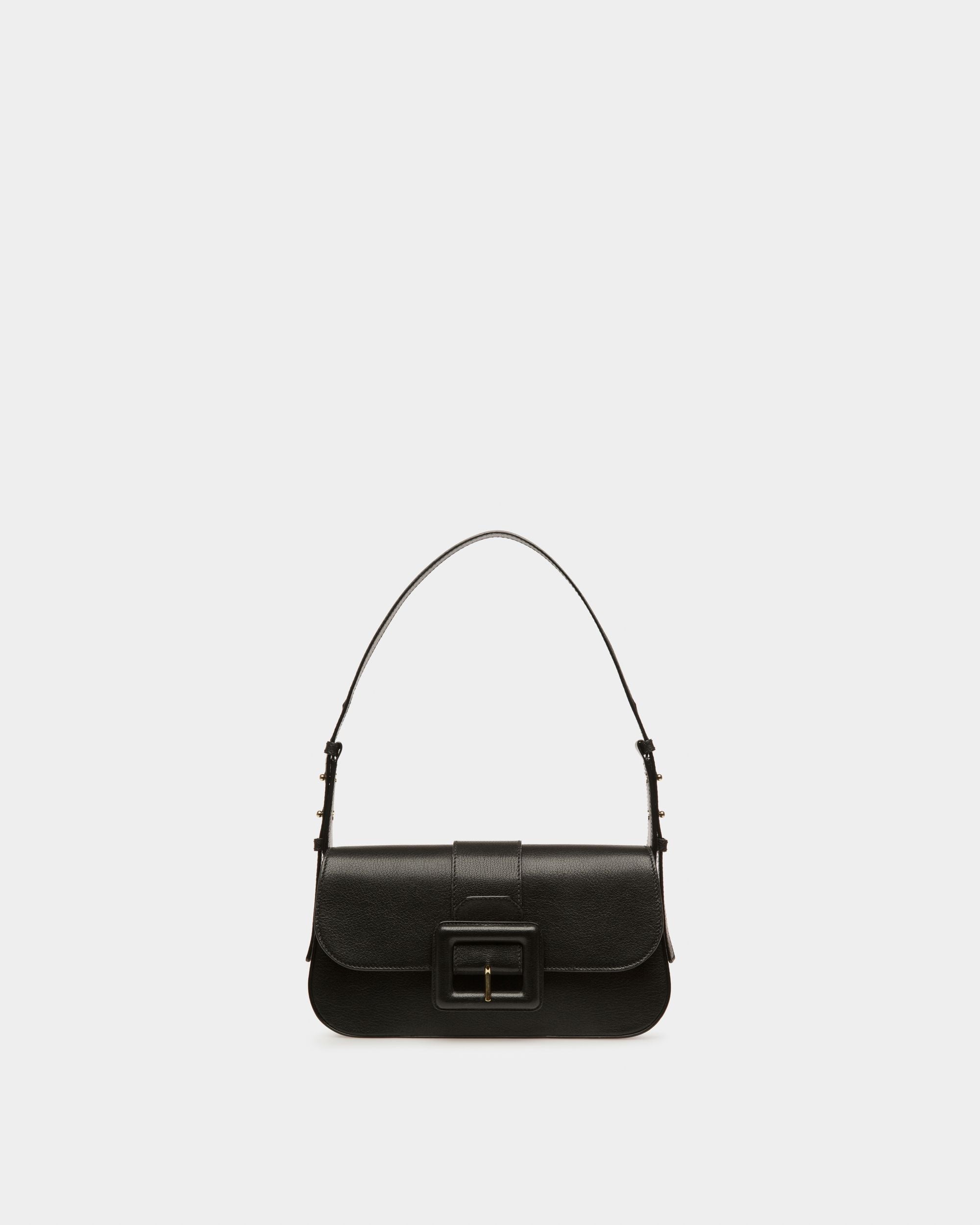 Jadha Leather Shoulder Bag In Black - Women's - Bally - 01