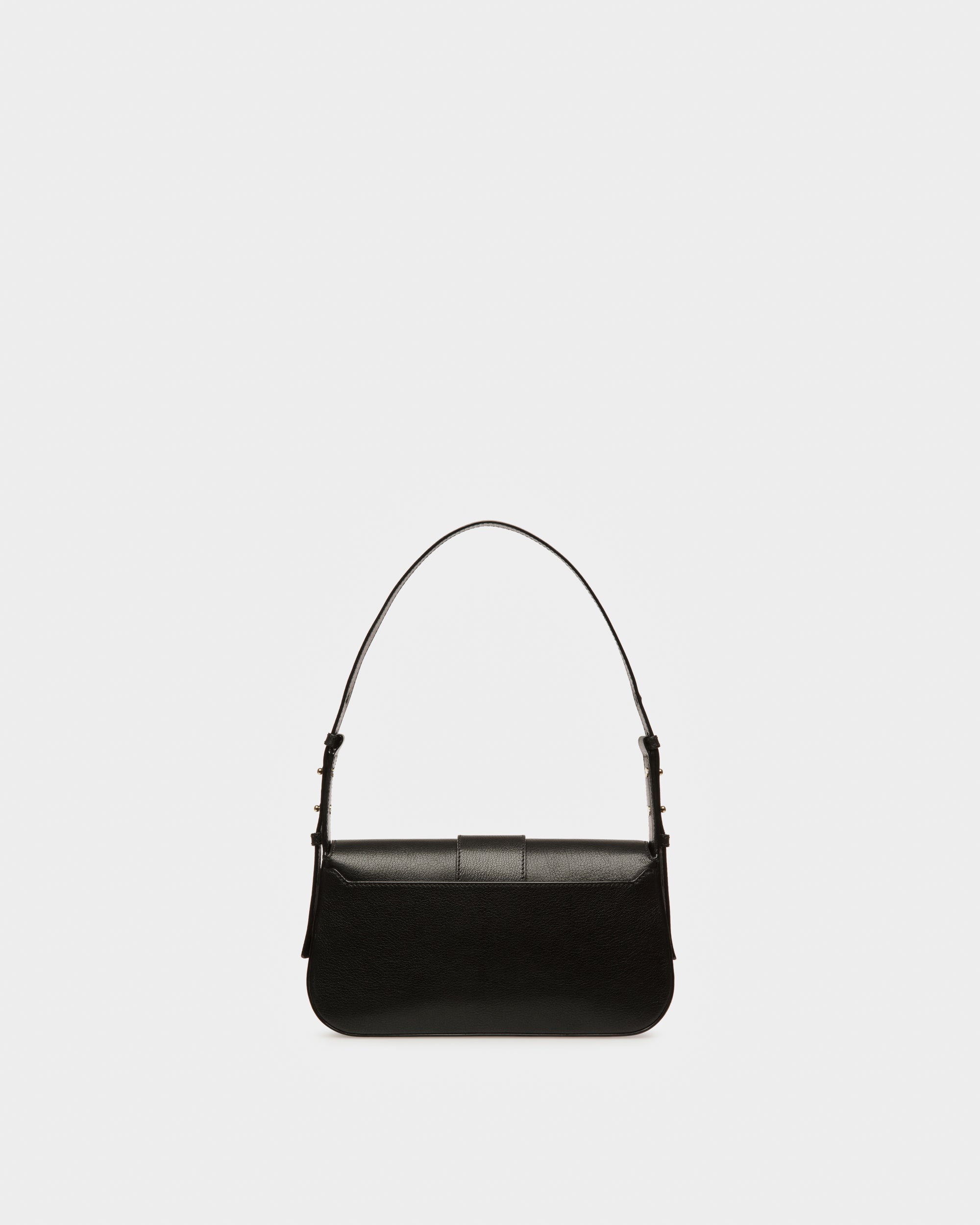 Jadha Leather Shoulder Bag In Black - Women's - Bally - 03