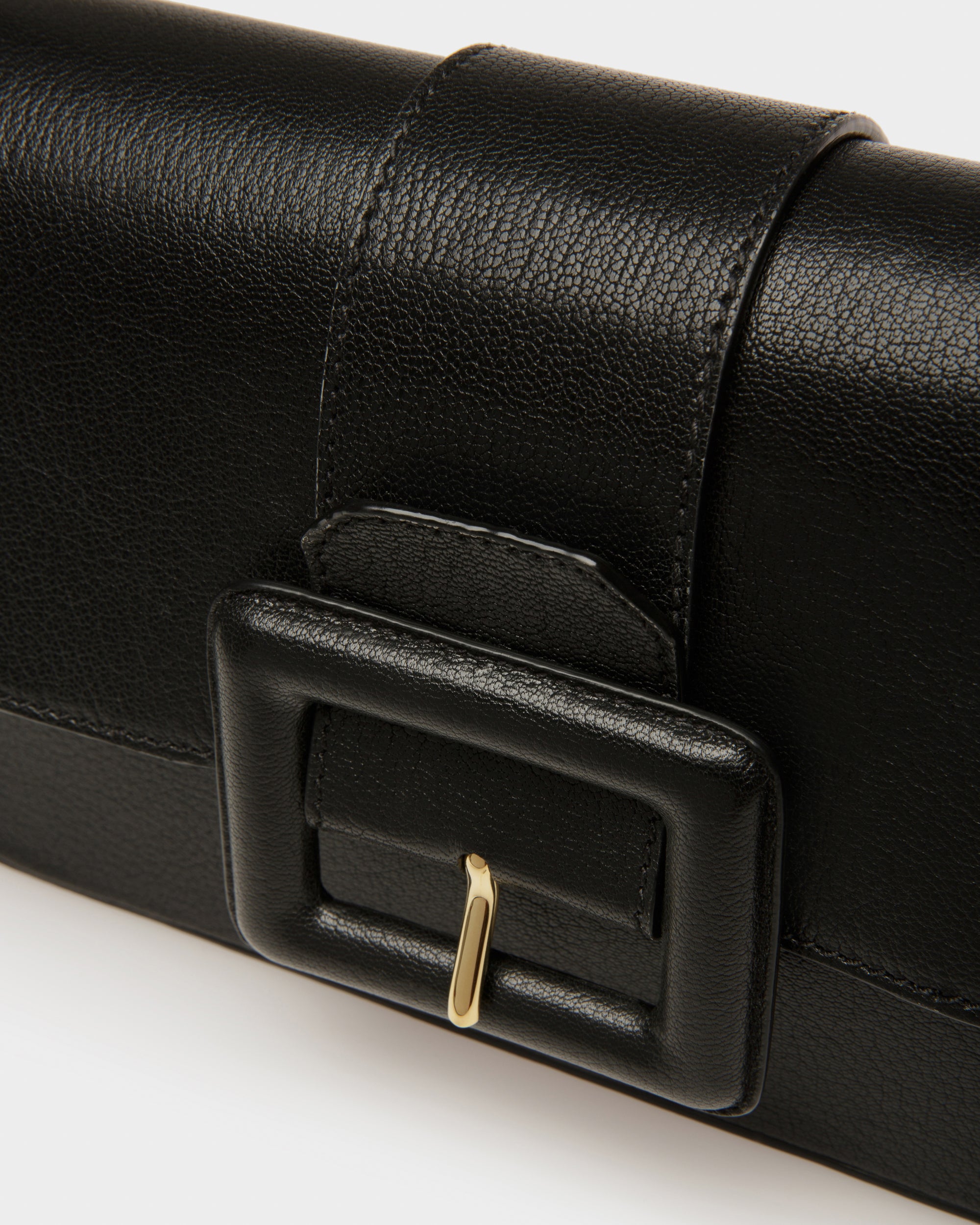 Jadha Leather Shoulder Bag In Black - Women's - Bally - 05