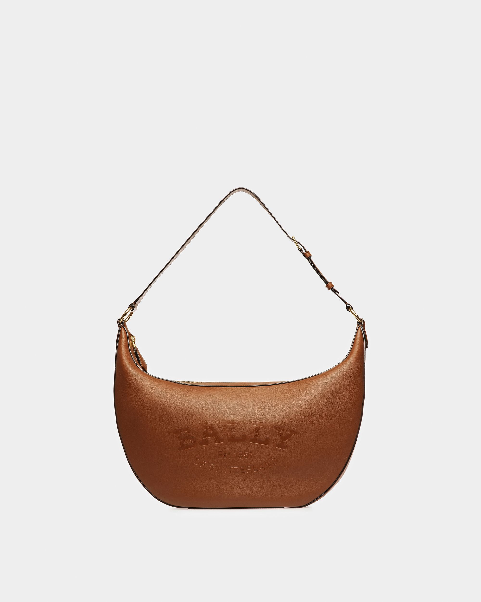 Charo Leather Shoulder Bag In Brown - Women's - Bally - 01