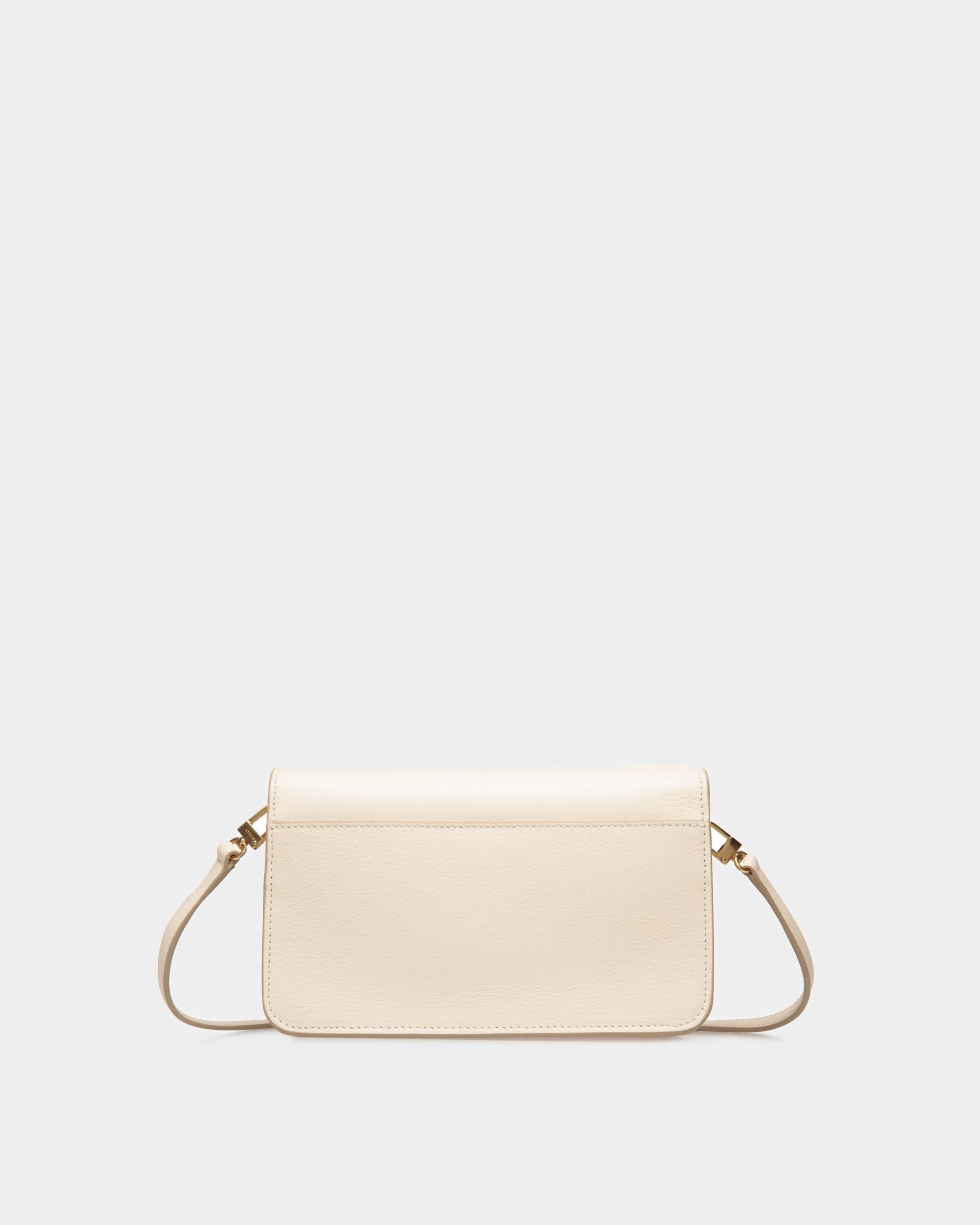 Logo Crossbody In Bone Leather - Women's - Bally - 02