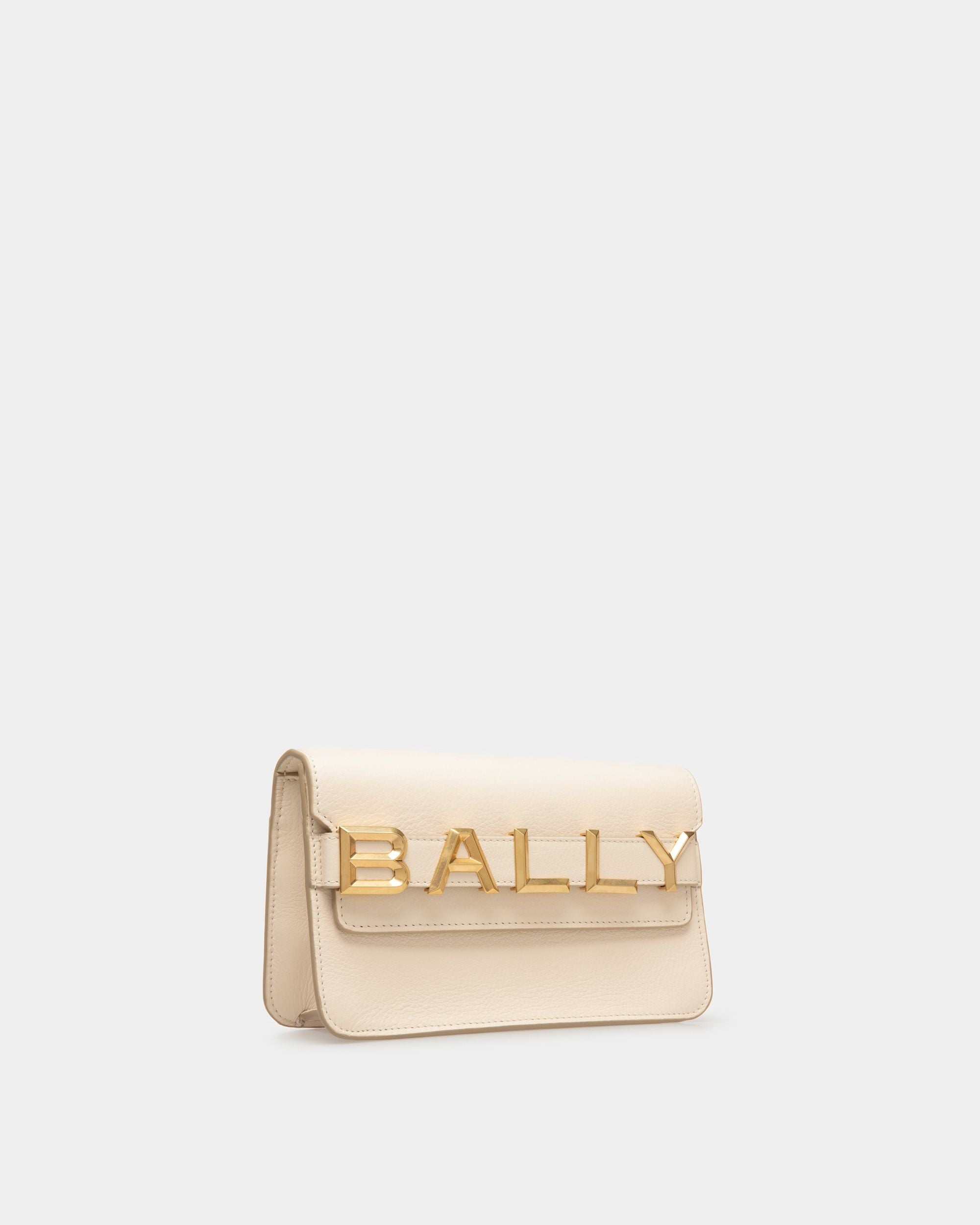 Logo Crossbody In Bone Leather - Women's - Bally - 03