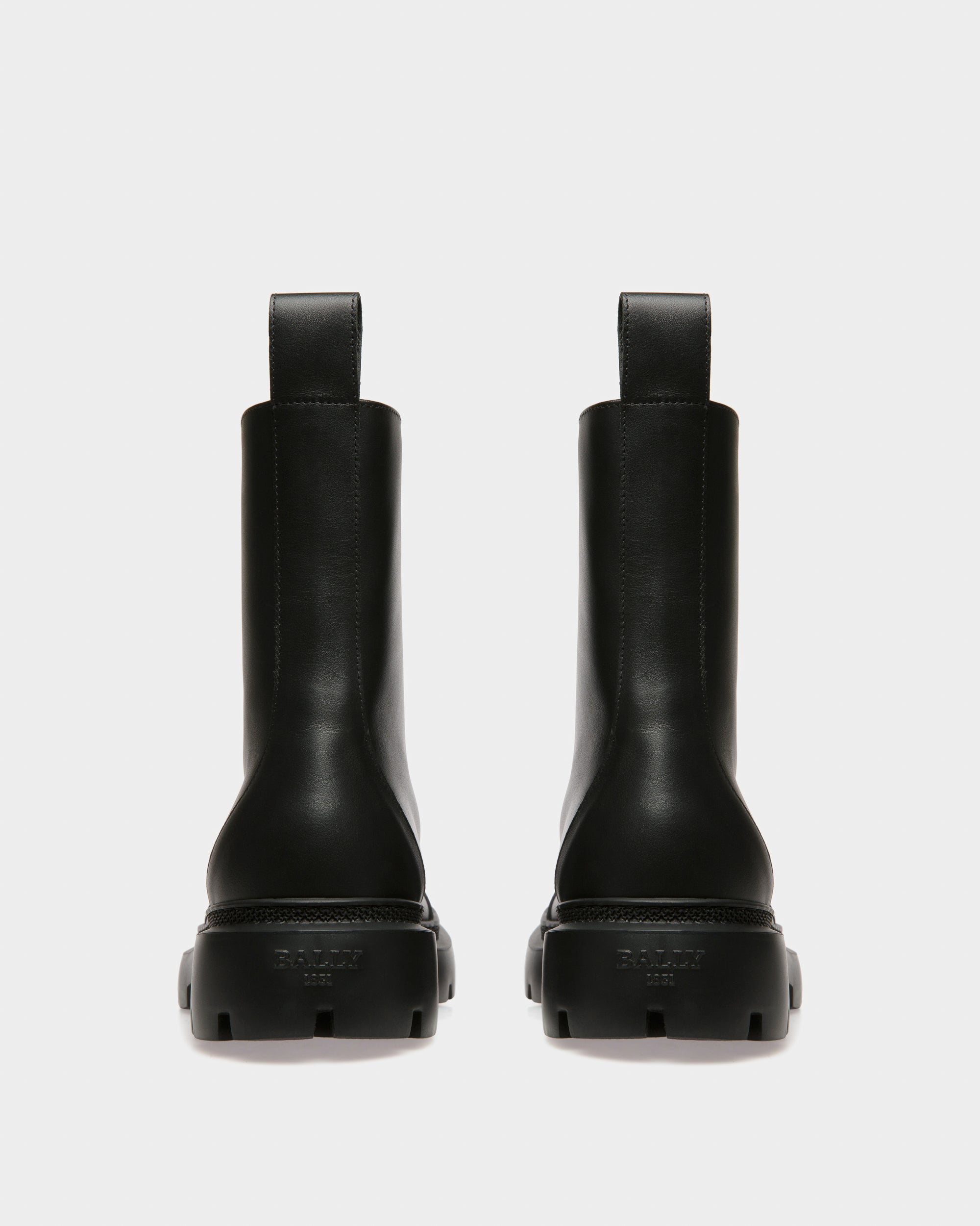 Giuli Leather Booties In Black - Women's - Bally - 04