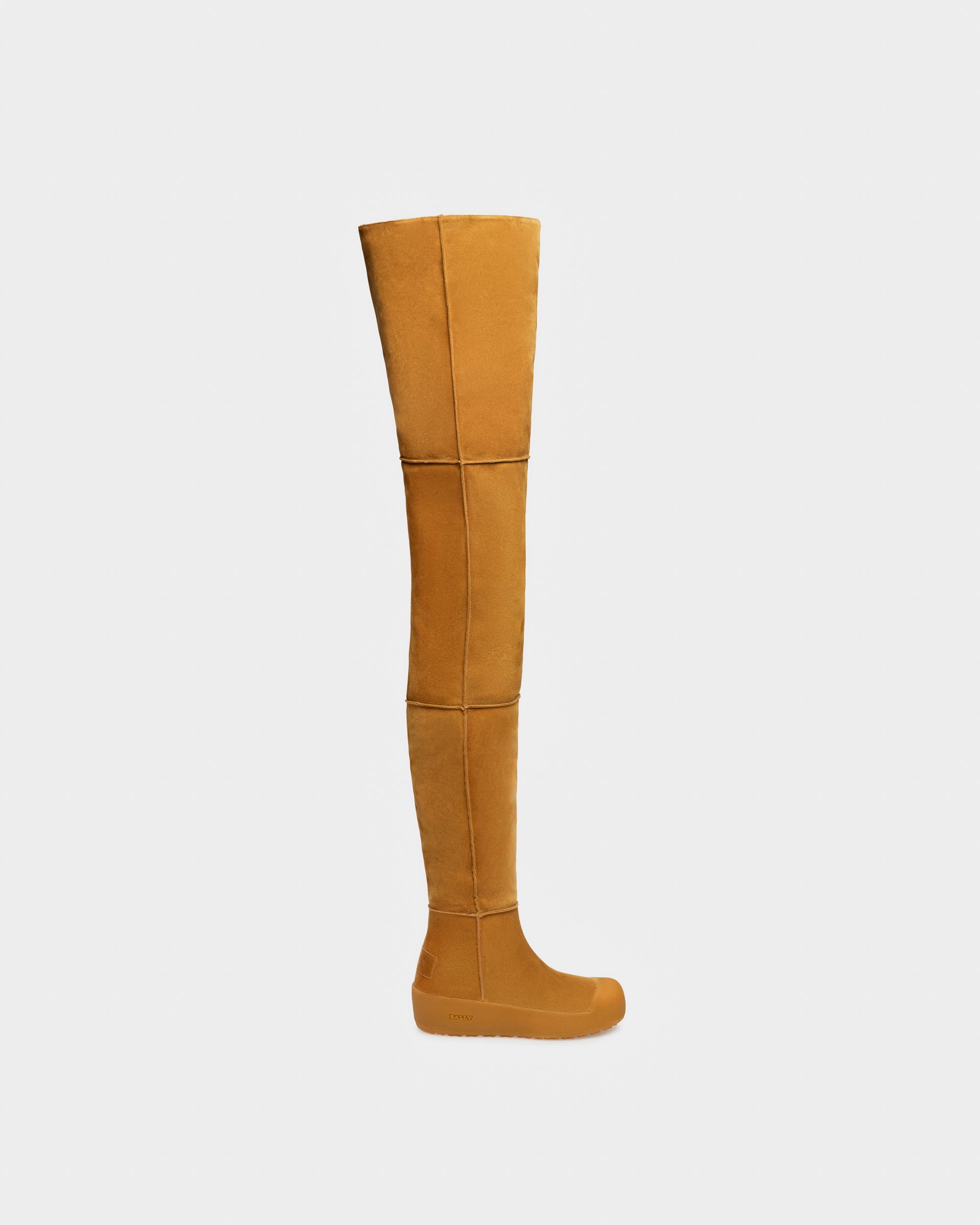 Cortina Leather Long Boots In Camel - Women's - Bally - 02