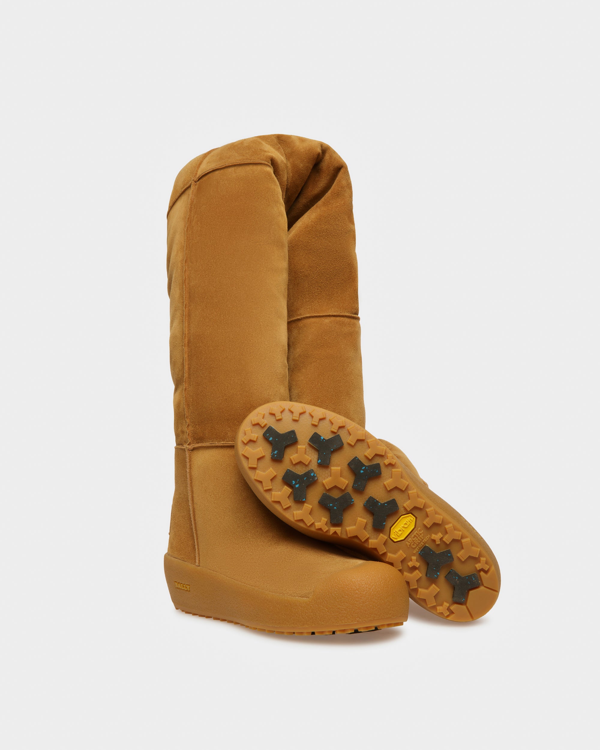 Cortina Leather Long Boots In Camel - Women's - Bally - 05