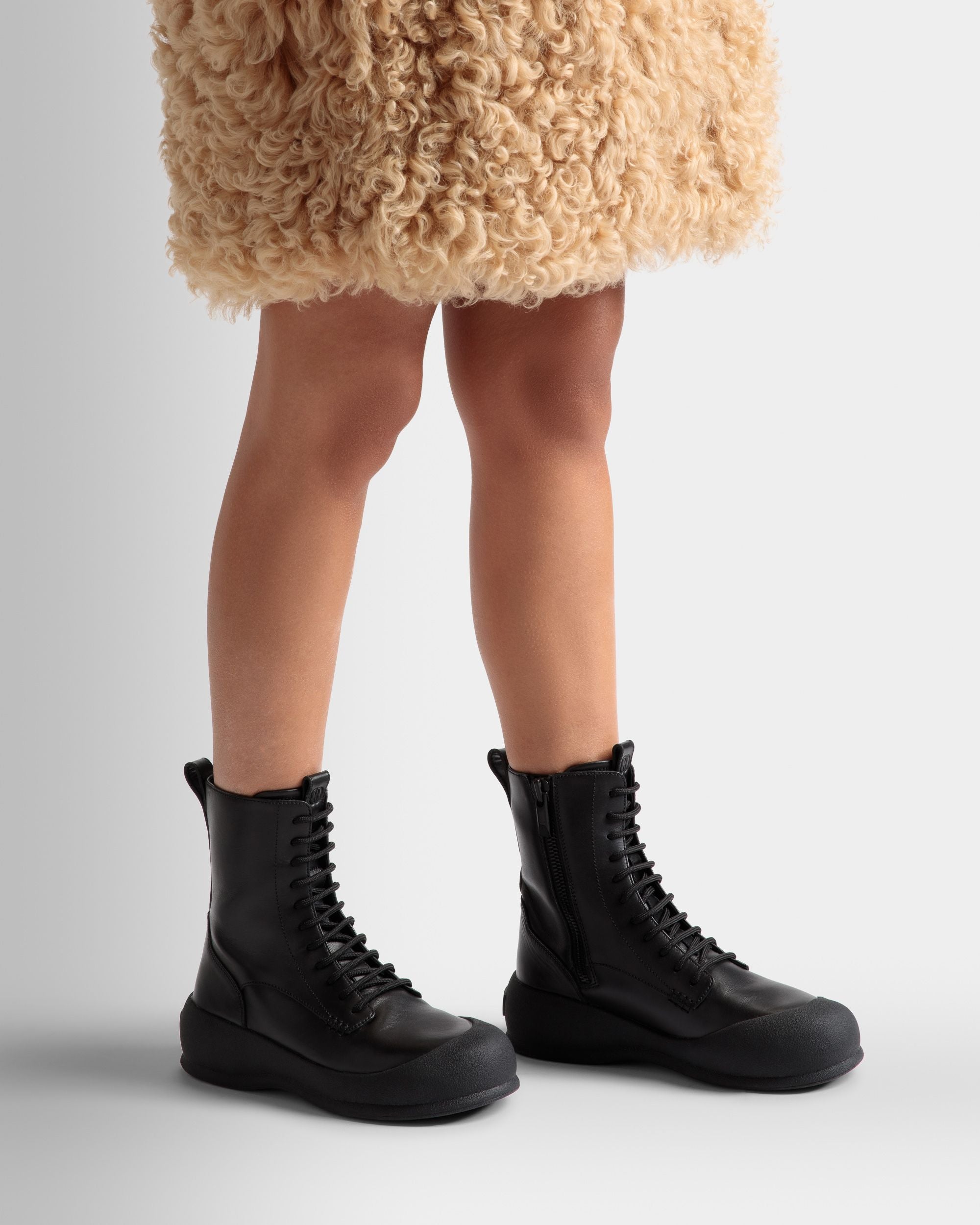 Frei Boots In Black Leather - Women's - Bally - 02