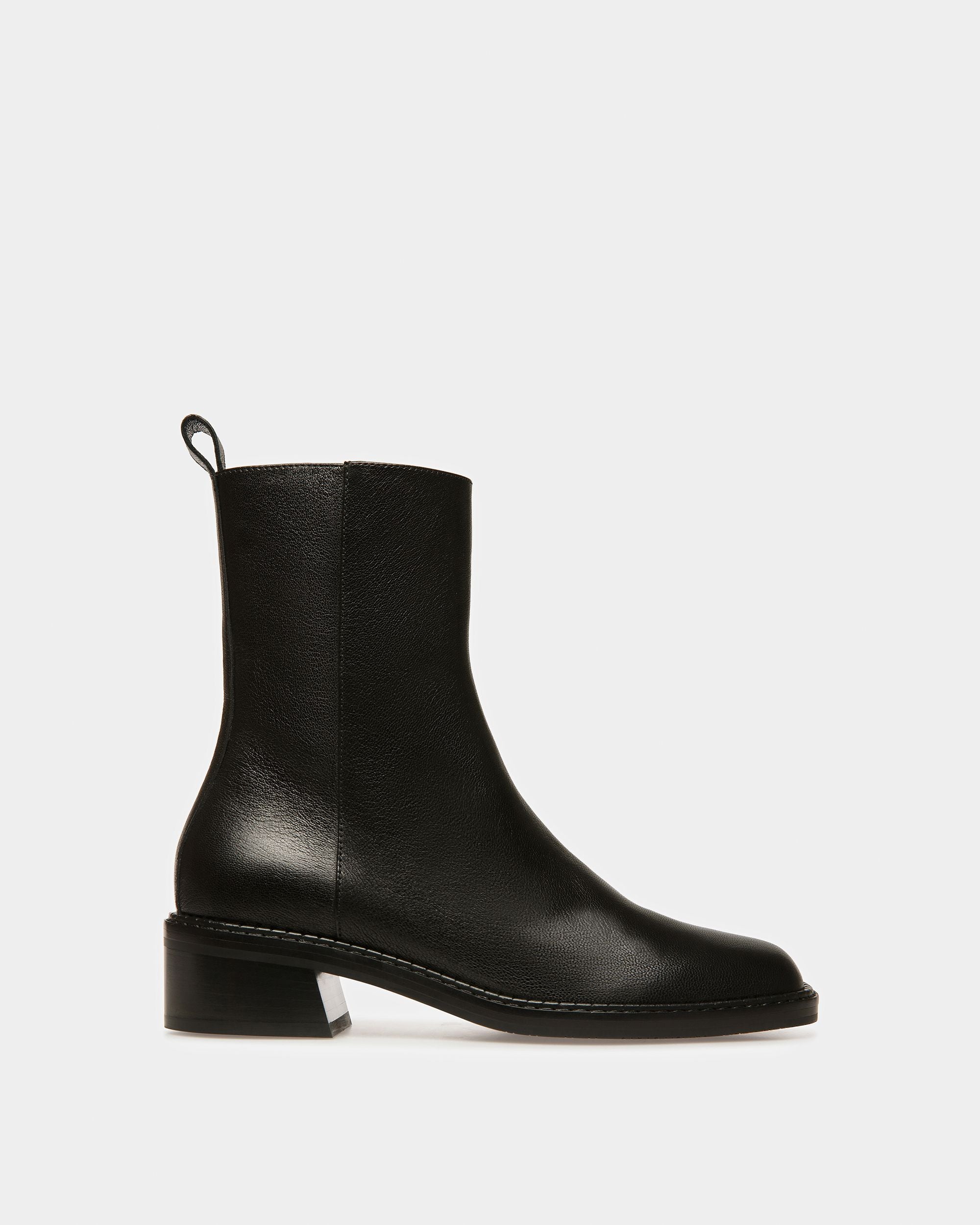 Austine Leather Boots In Black - Women's - Bally - 01