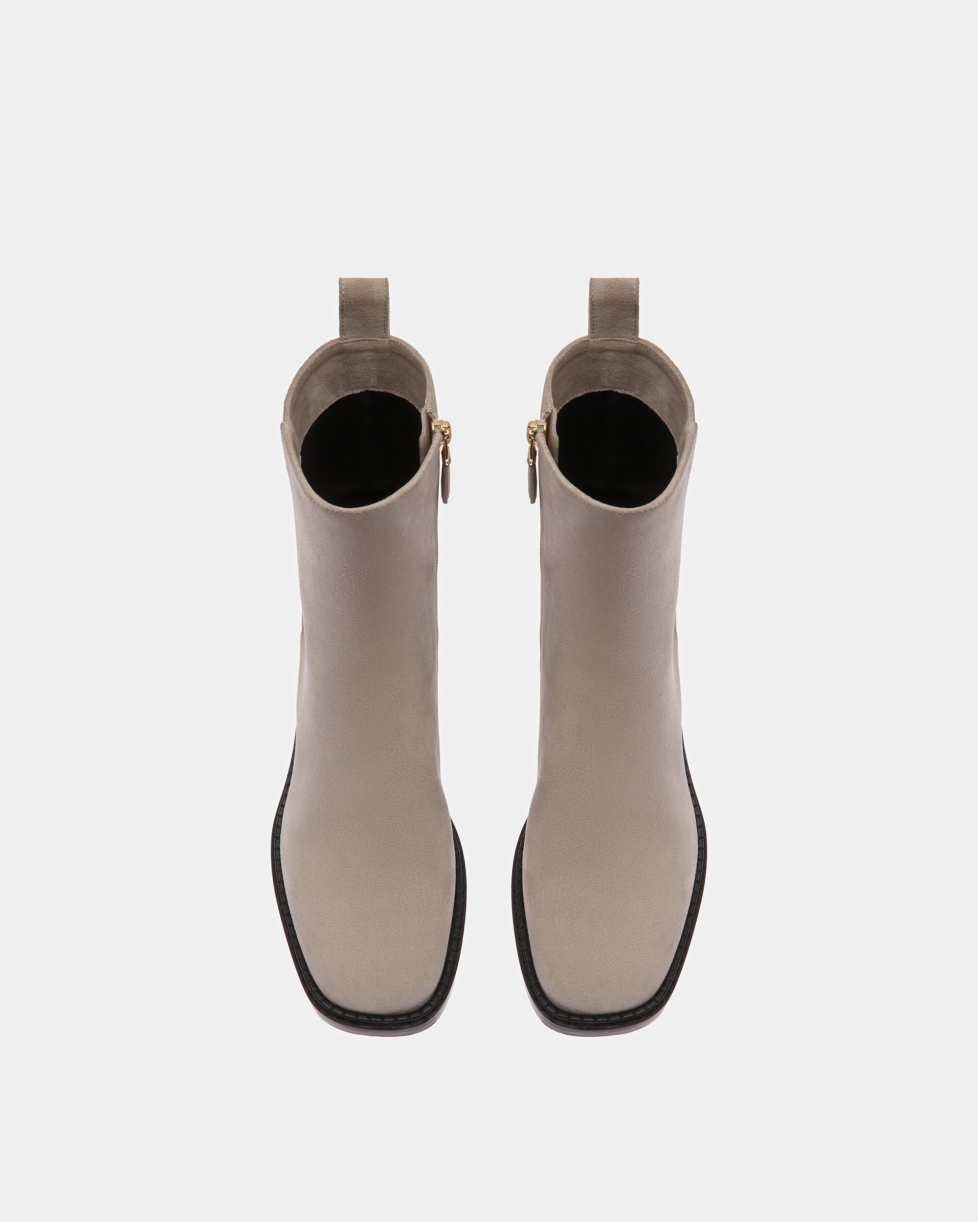 Austine Leather Boots In Stone - Women's - Bally - 02