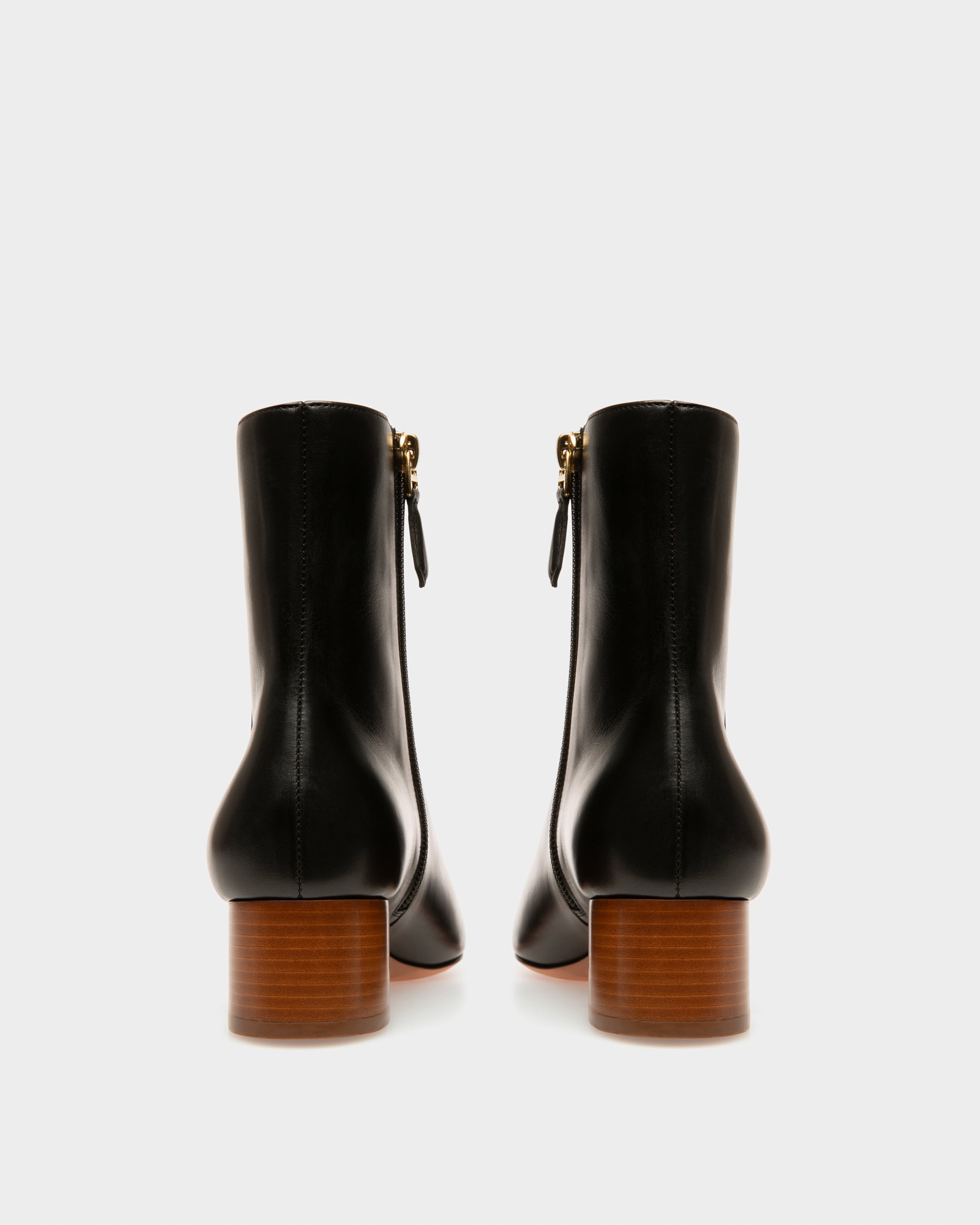 Glenda Leather Boots In Black - Women's - Bally - 04