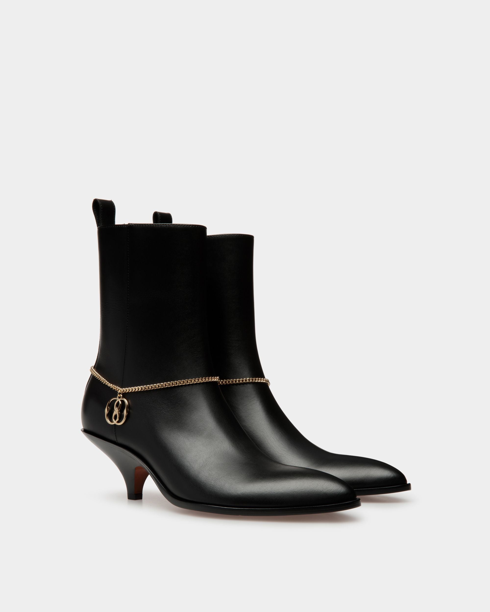 Laredo Booties In Black Leather - Women's - Bally - 03