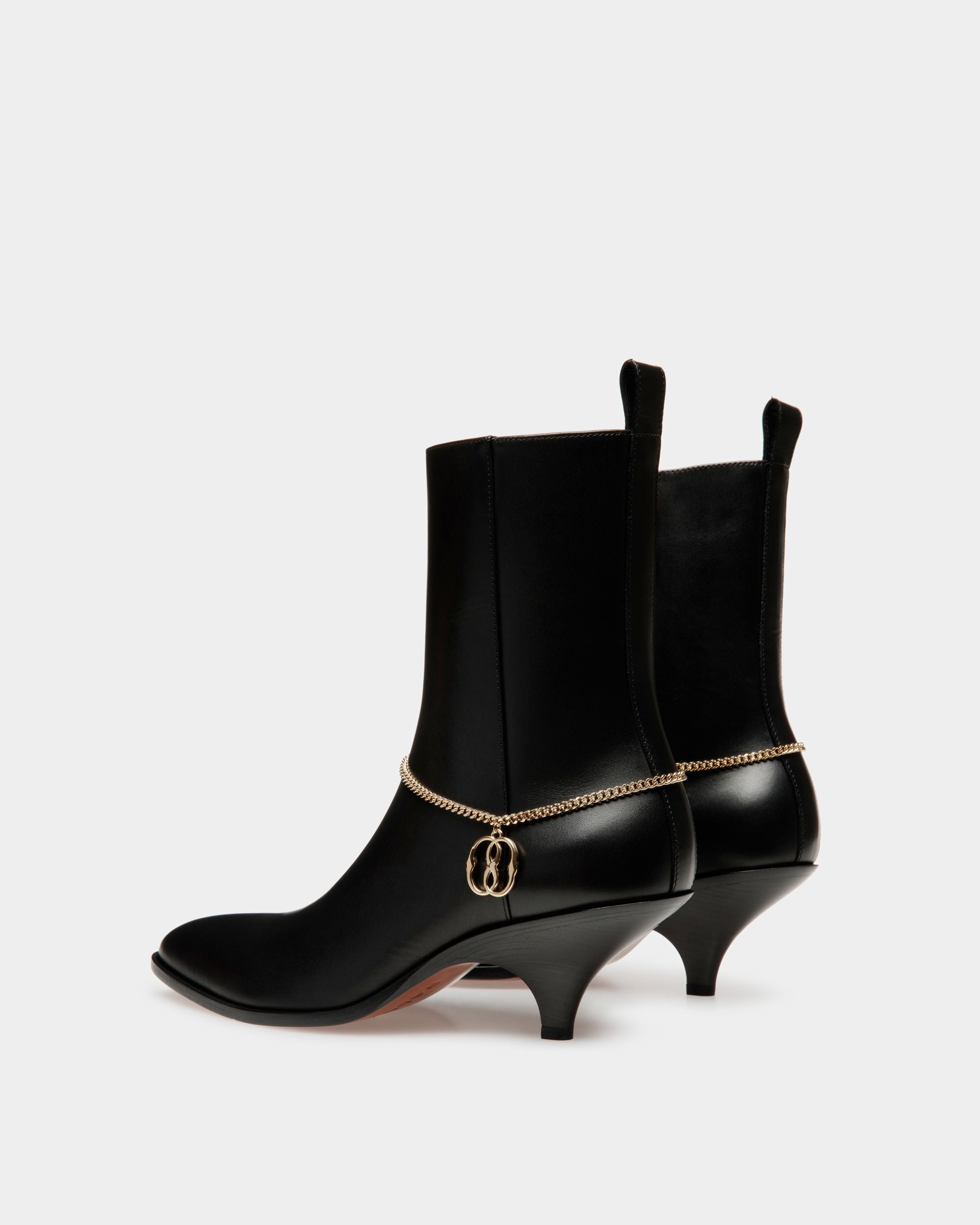 Laredo Booties In Black Leather - Women's - Bally - 04