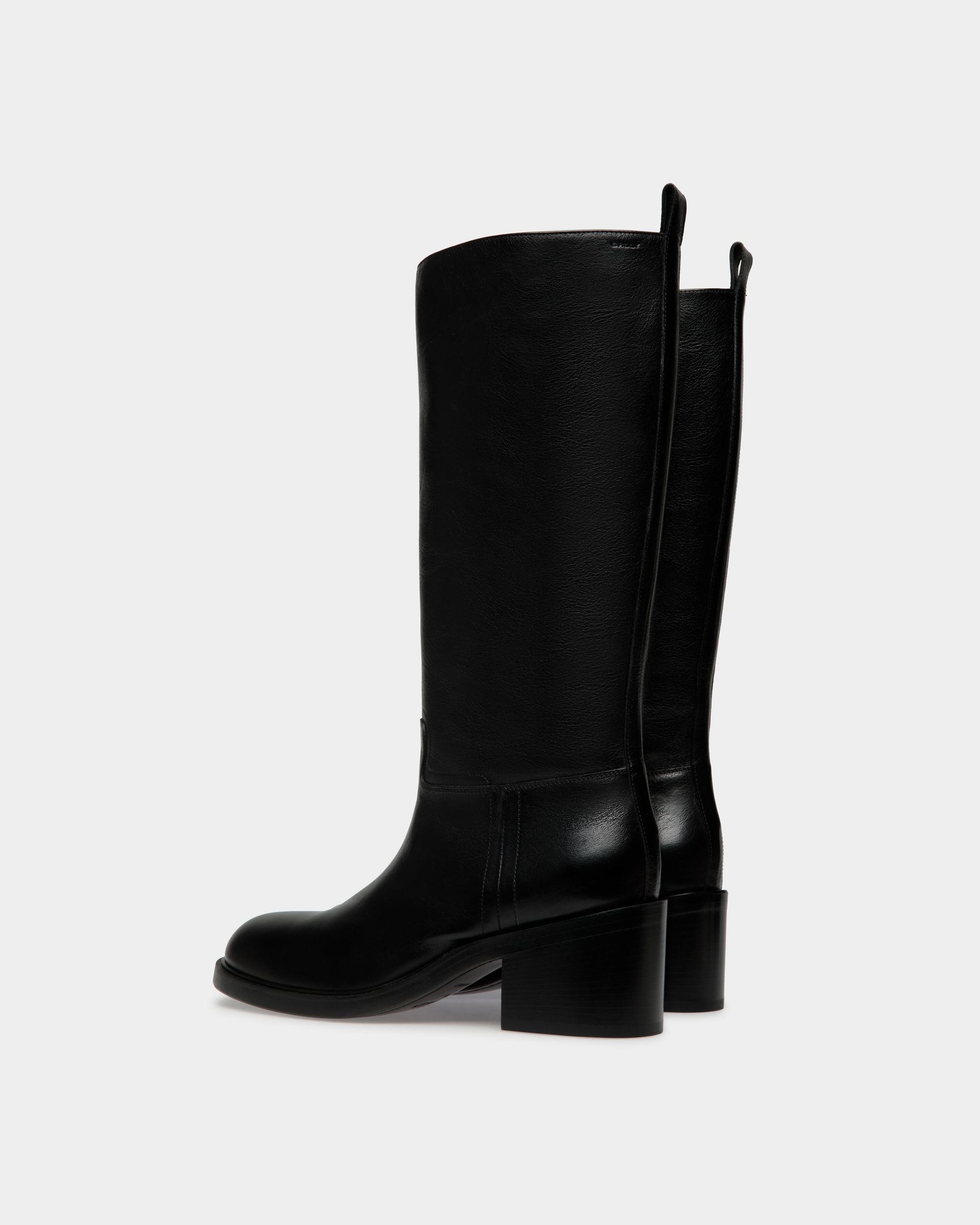 Peggy Boot in Black Leather - Women's - Bally - 04