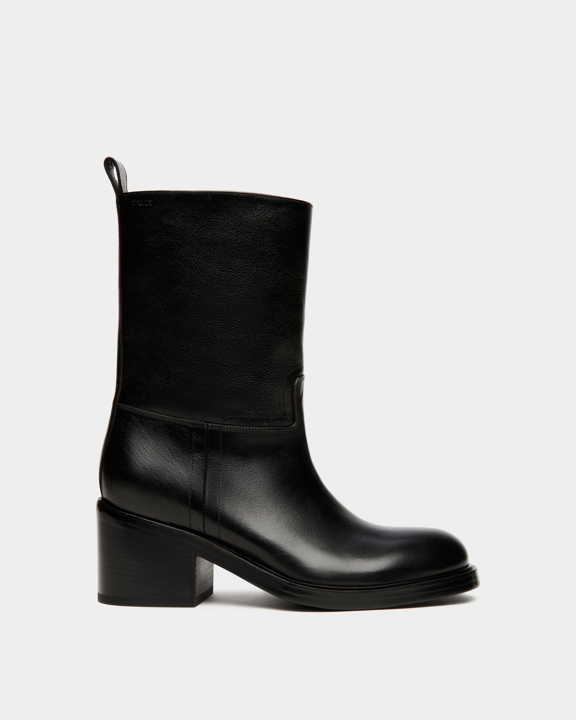 Peggy Bootie In Black Leather - Women's - Bally - 01