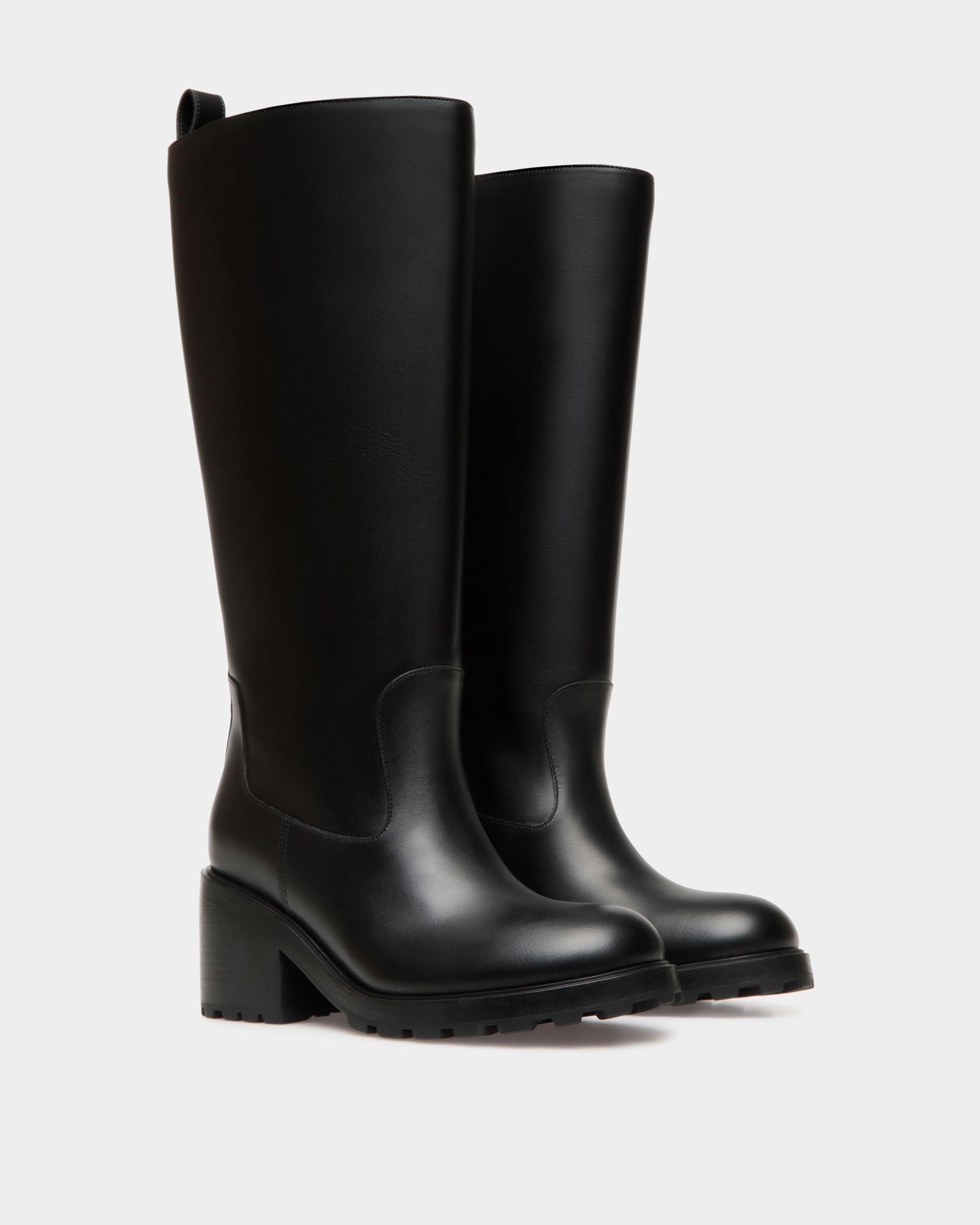 Gusto Boot in Black Leather - Women's - Bally - 03