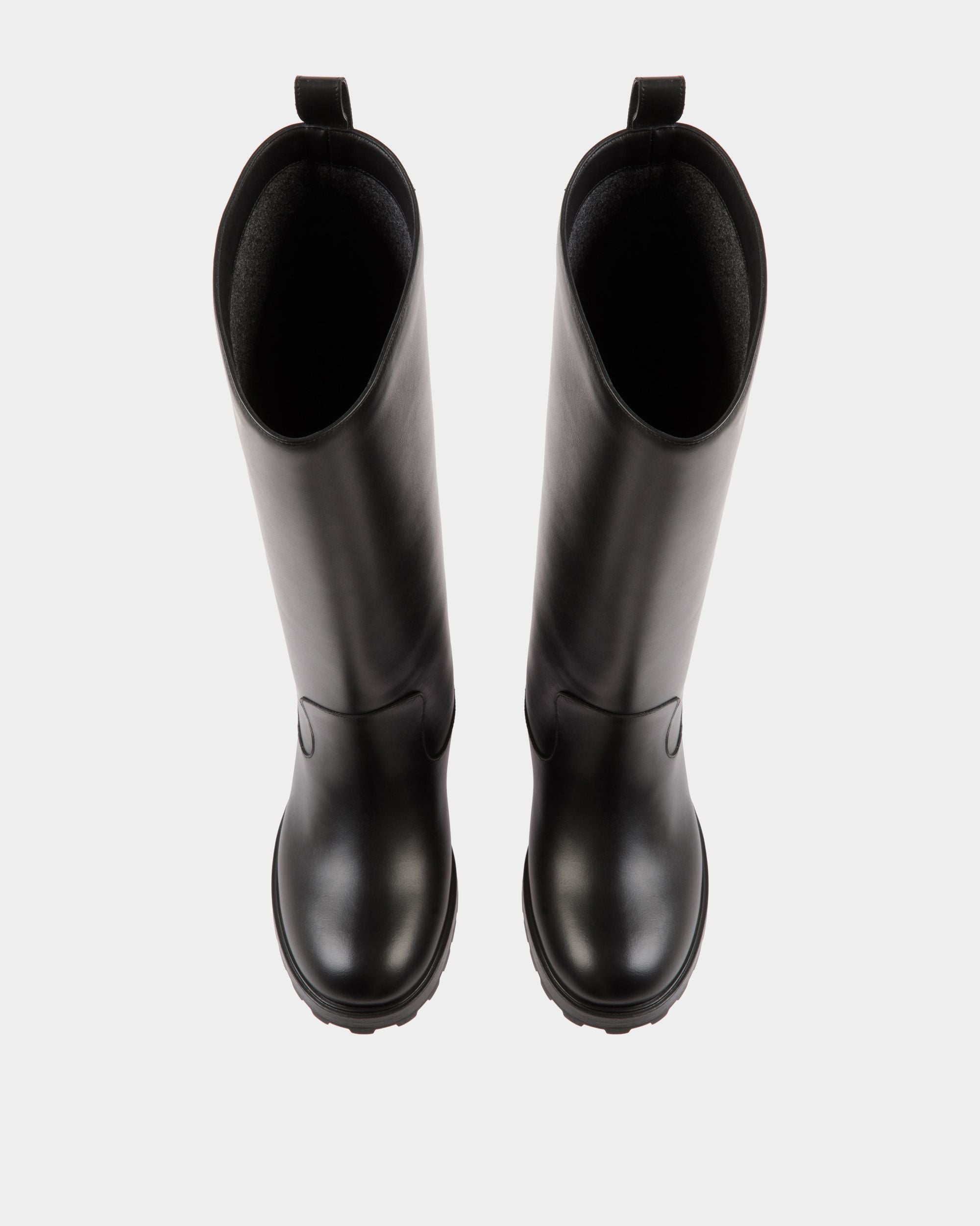 Gusto Boot in Black Leather - Women's - Bally - 05