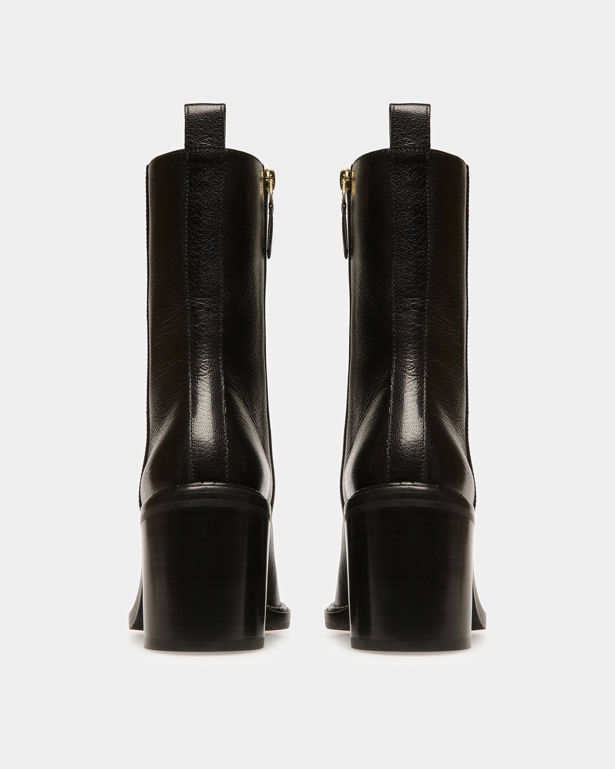 Austine Leather Boots In Black - Women's - Bally - 04