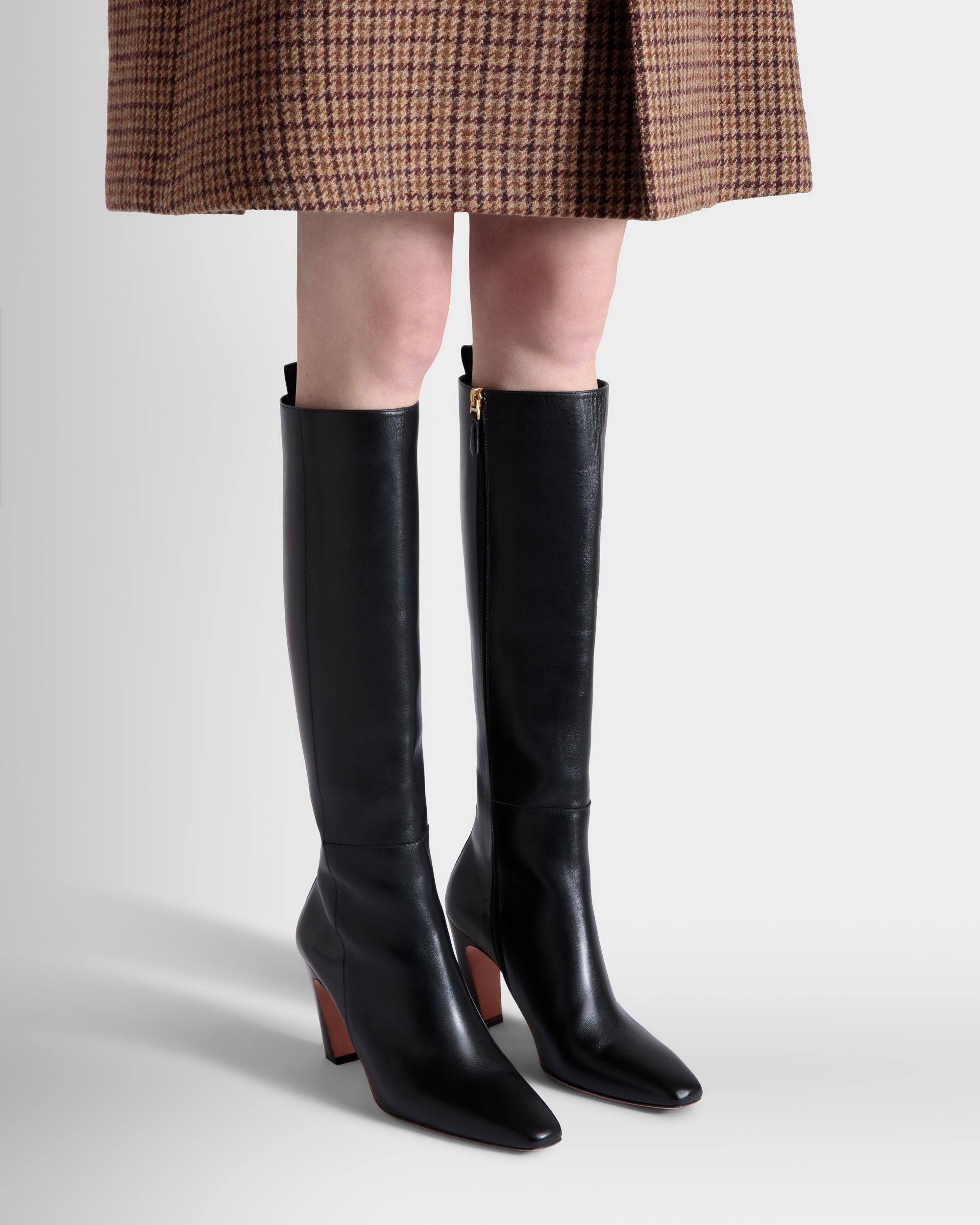 Sylt Boot in Black Leather - Women's - Bally - 02