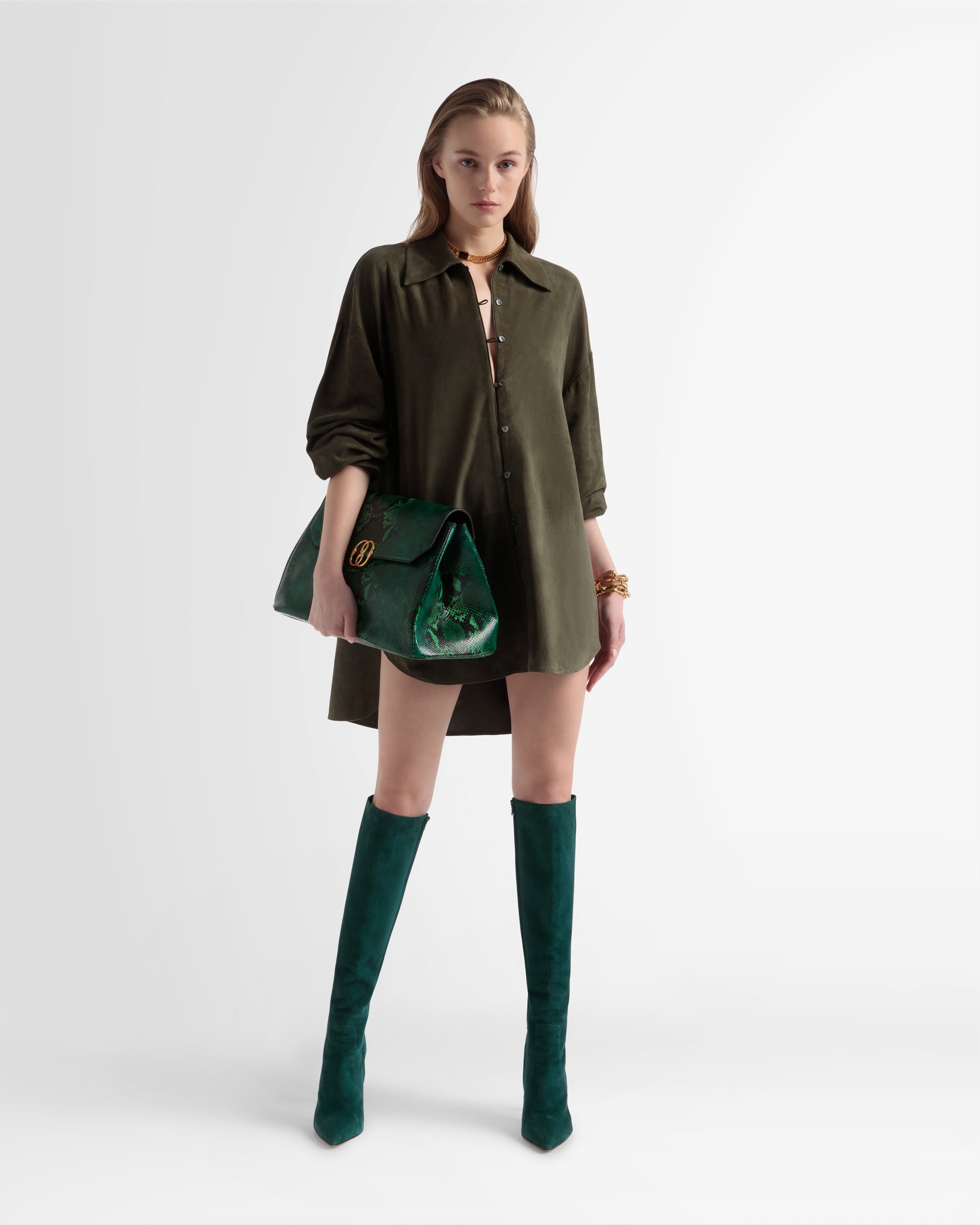 Block Boot In Suede - Women's - Bally - 06