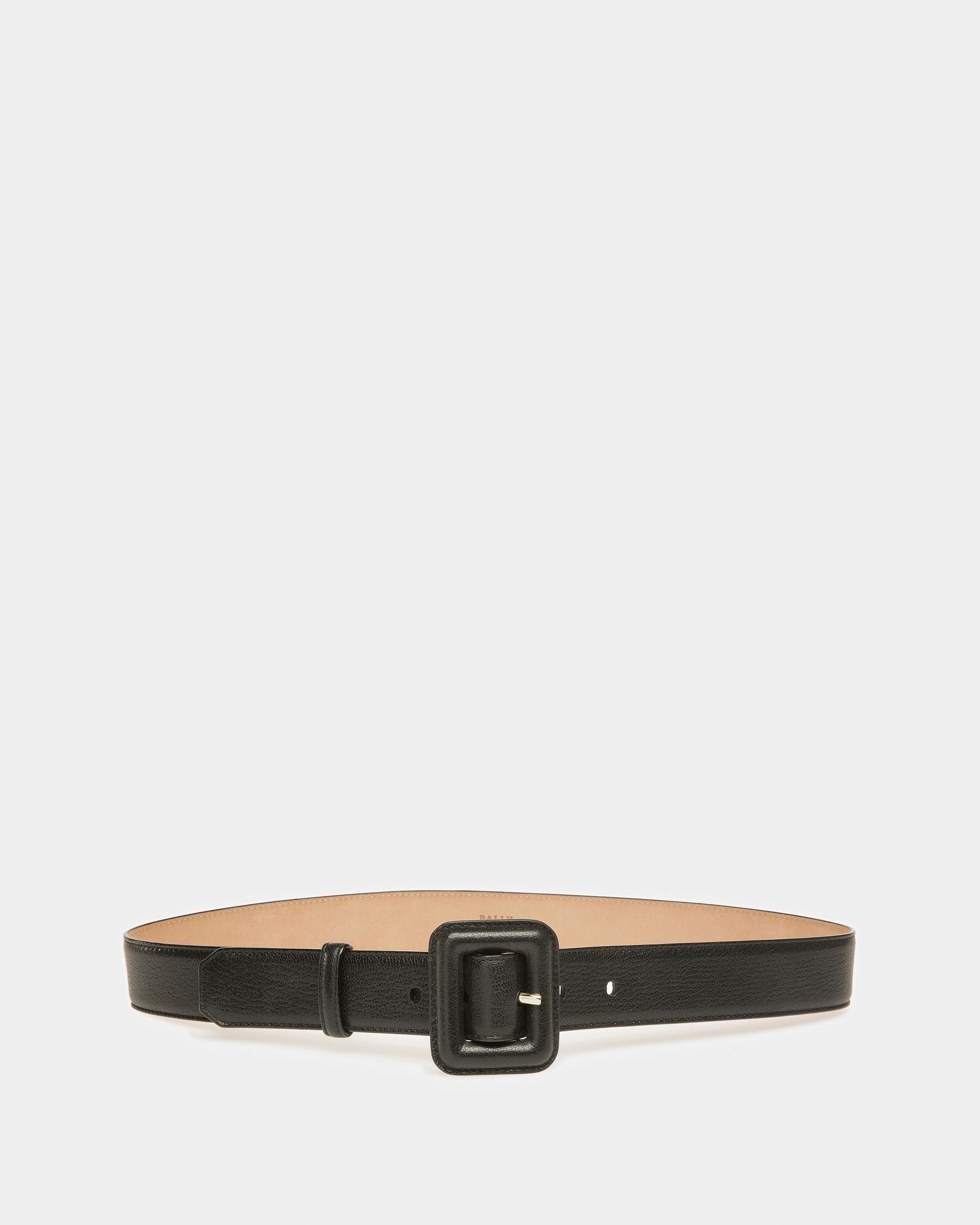 Janelle Leather Belt In Black - Women's - Bally - 01