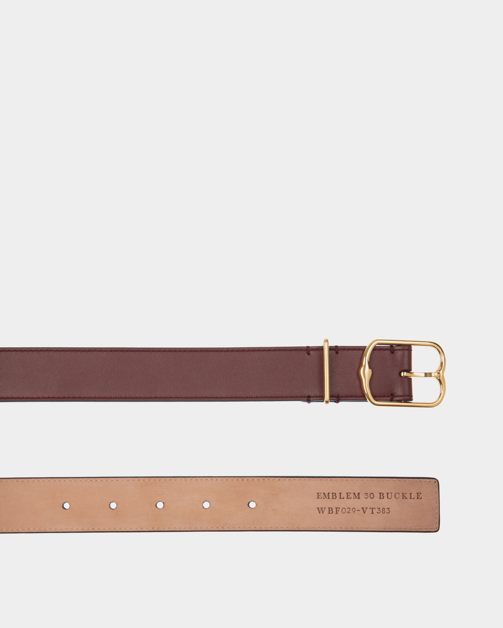 Emblem 30mm Belt in Andorra Leather - Women's - Bally - 02